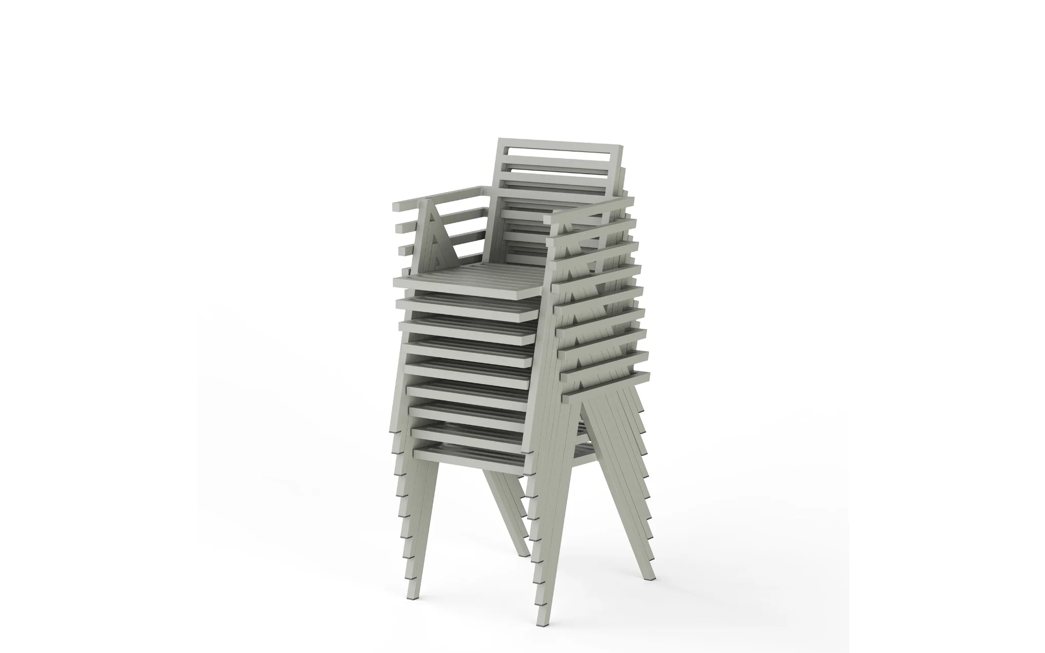19 Outdoors stacking armchair [Set of 2] - Image 10