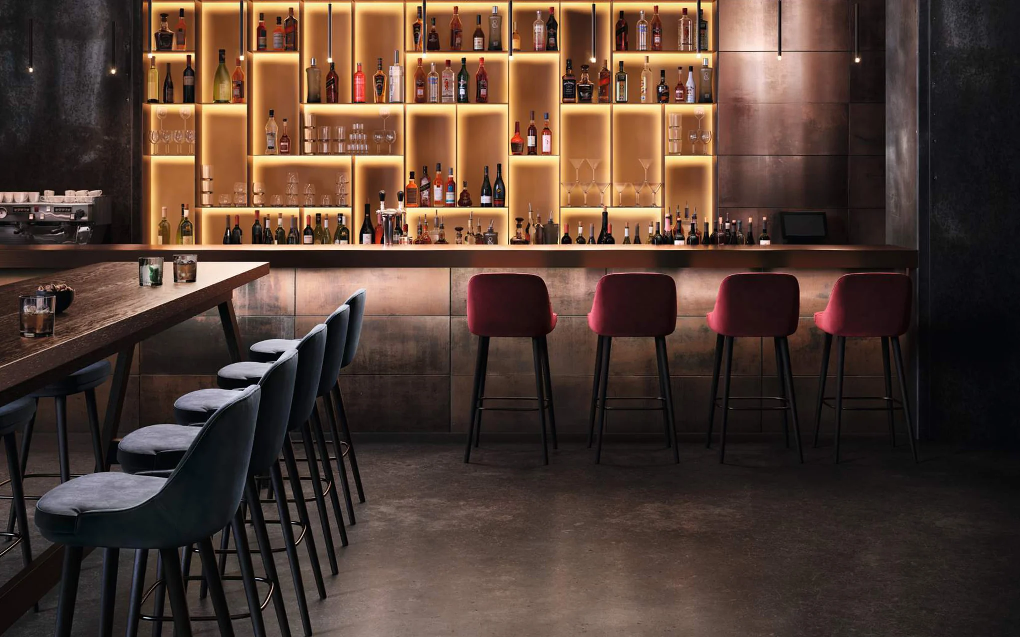 375 bar stool - with backrest - Image 11