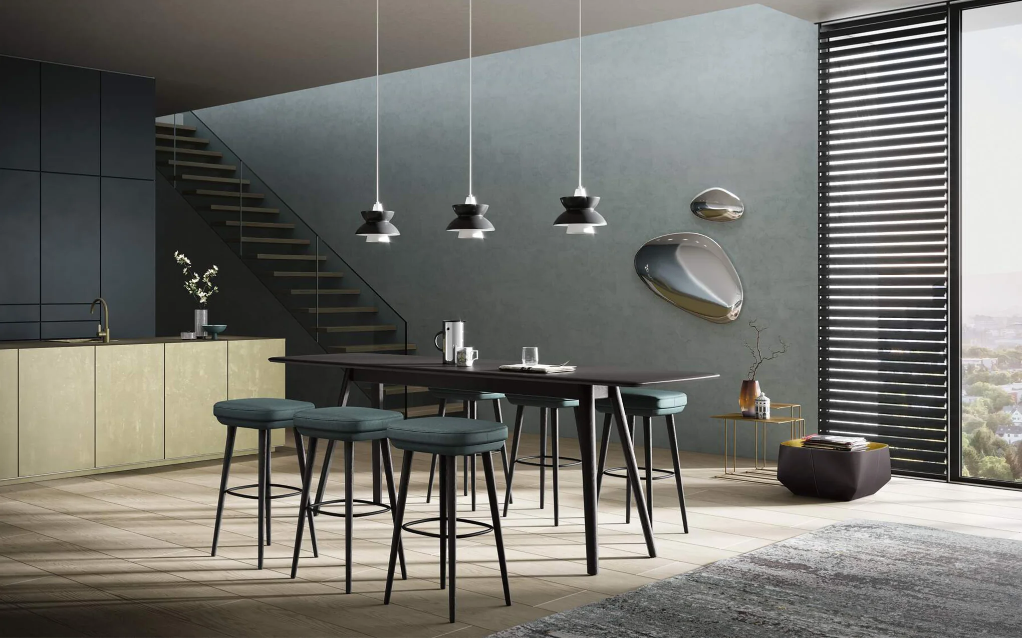 375 bar stool - with backrest - Image 7
