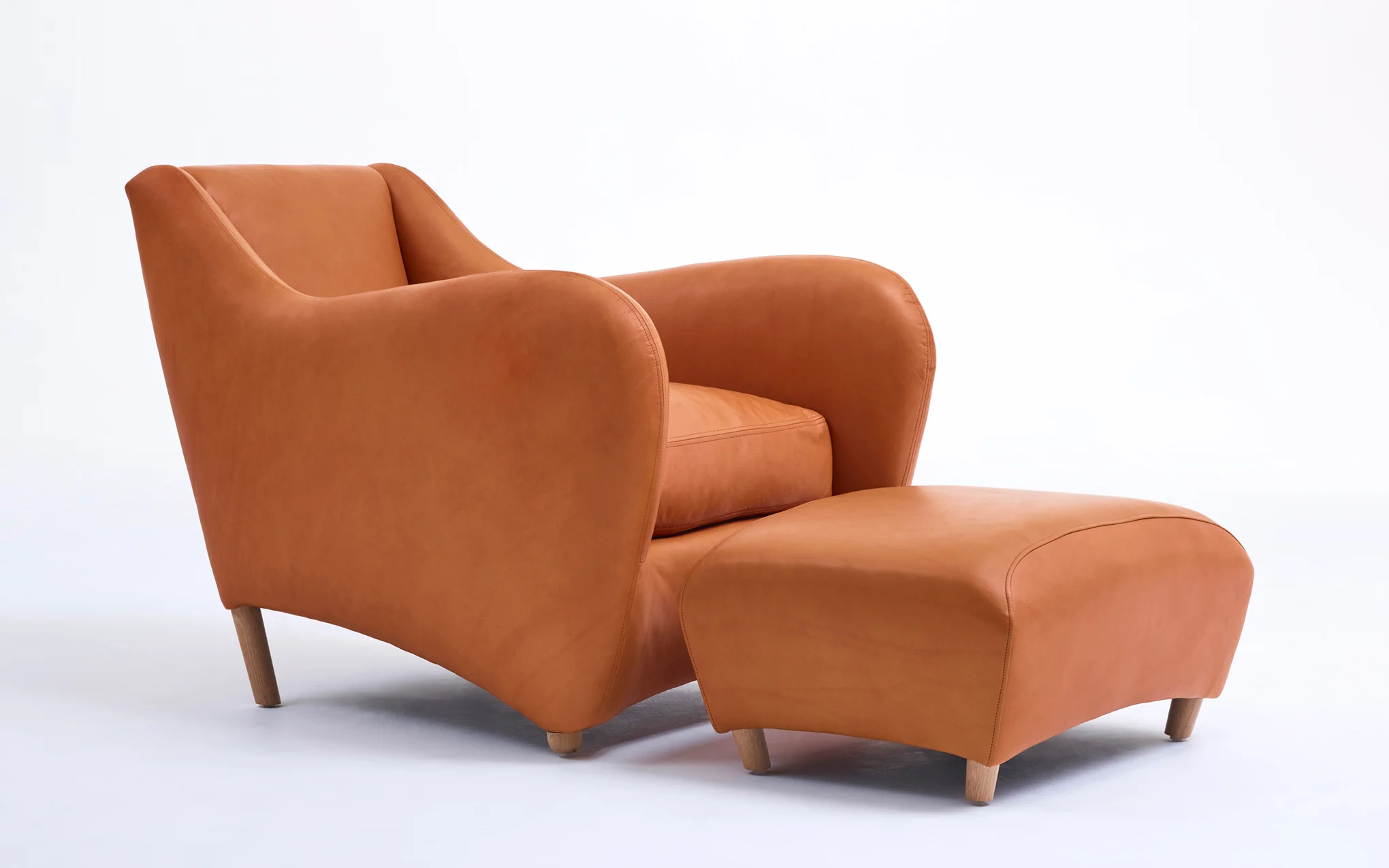 Balzac armchair & ottoman