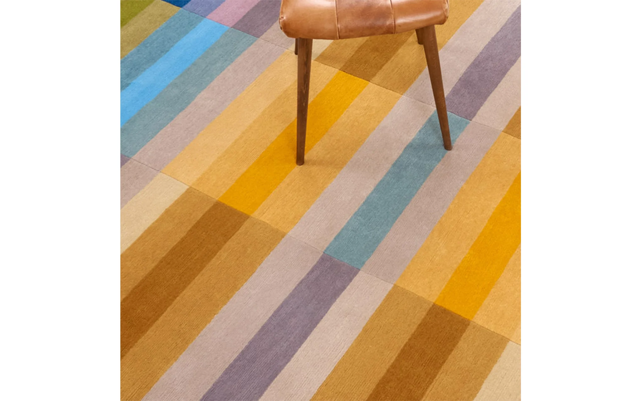 Bauhaus Yellow hand knotted pile rug - Image 2