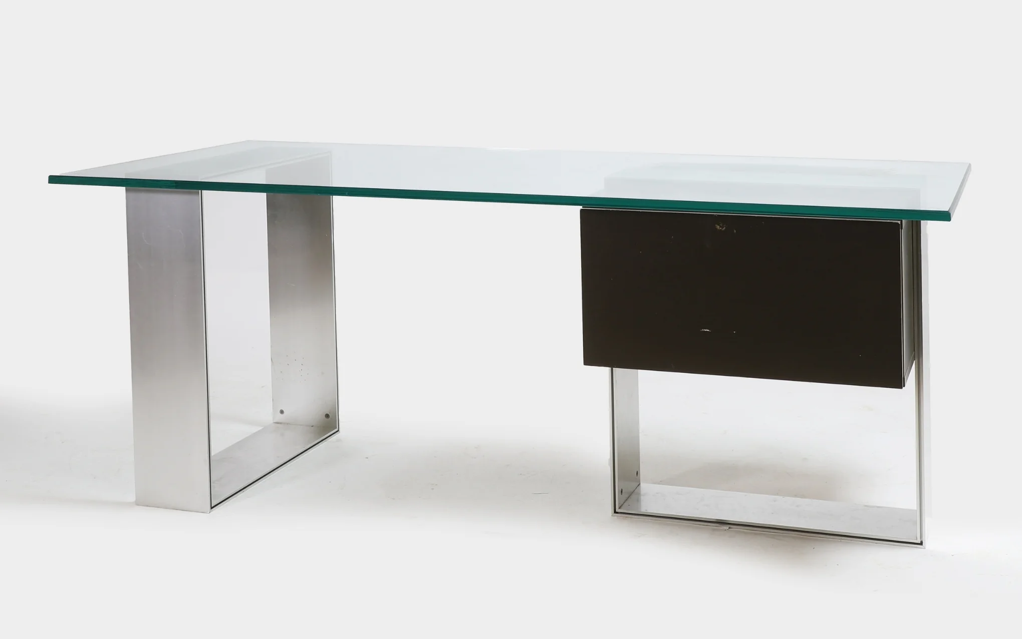 Behr International architect’s desk – glass & aluminium - Image 2
