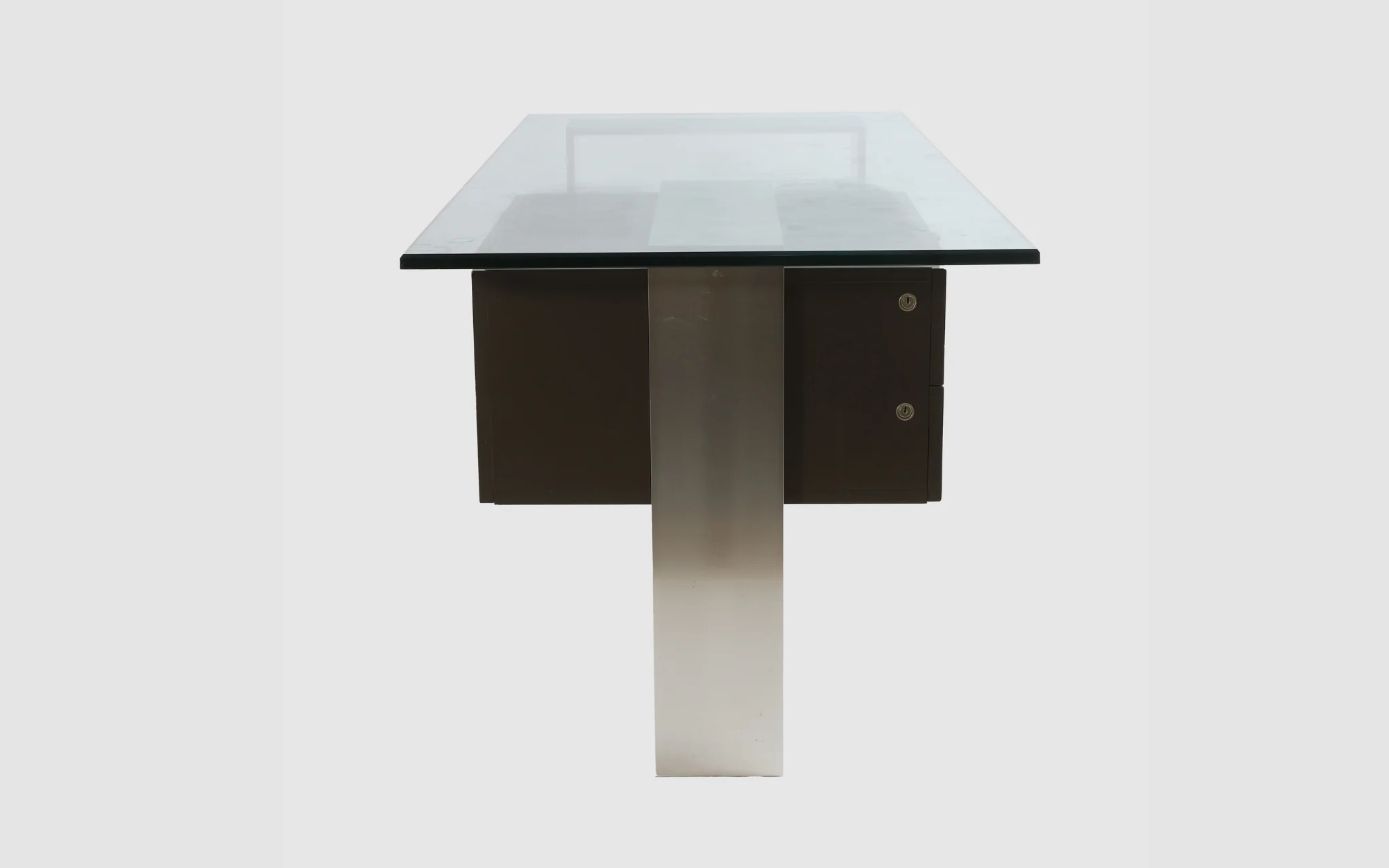 Behr International architect’s desk – glass & aluminium - Image 7
