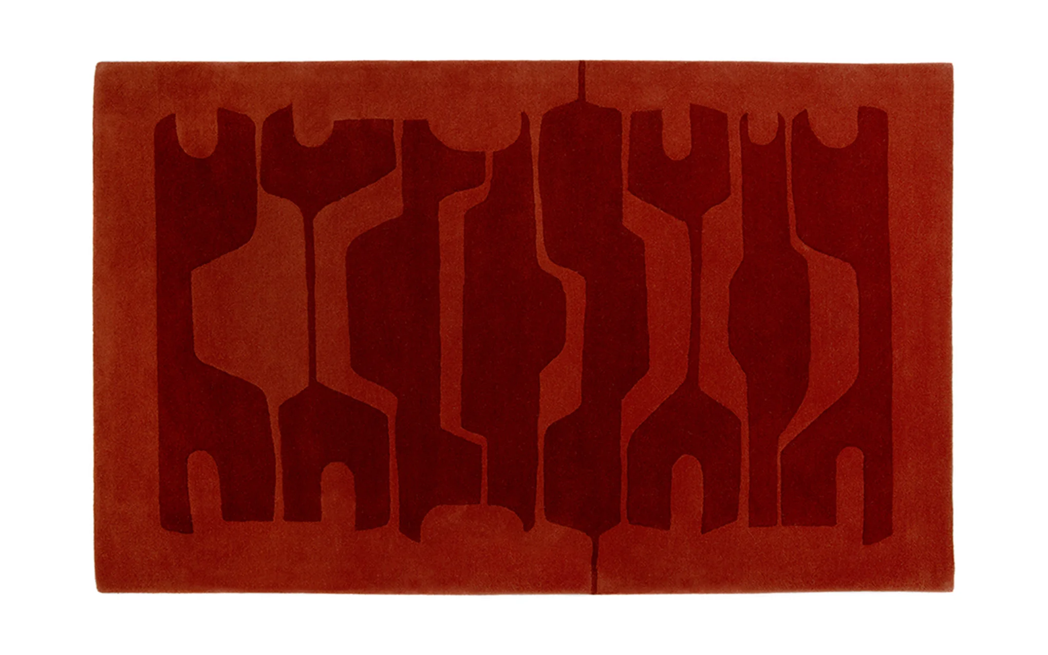 Benares rug - Rust
