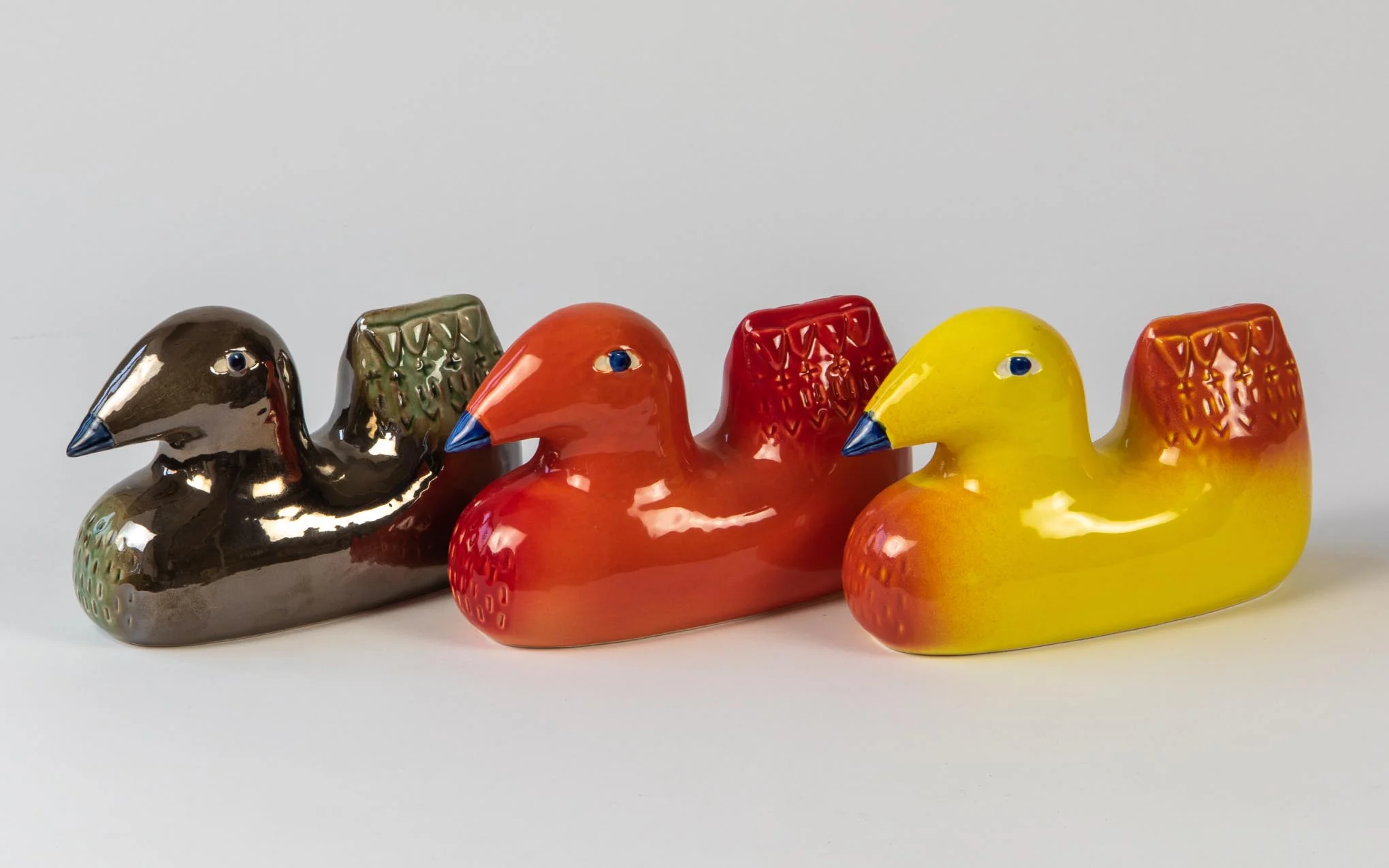 Bird figurine - orange - Image 3