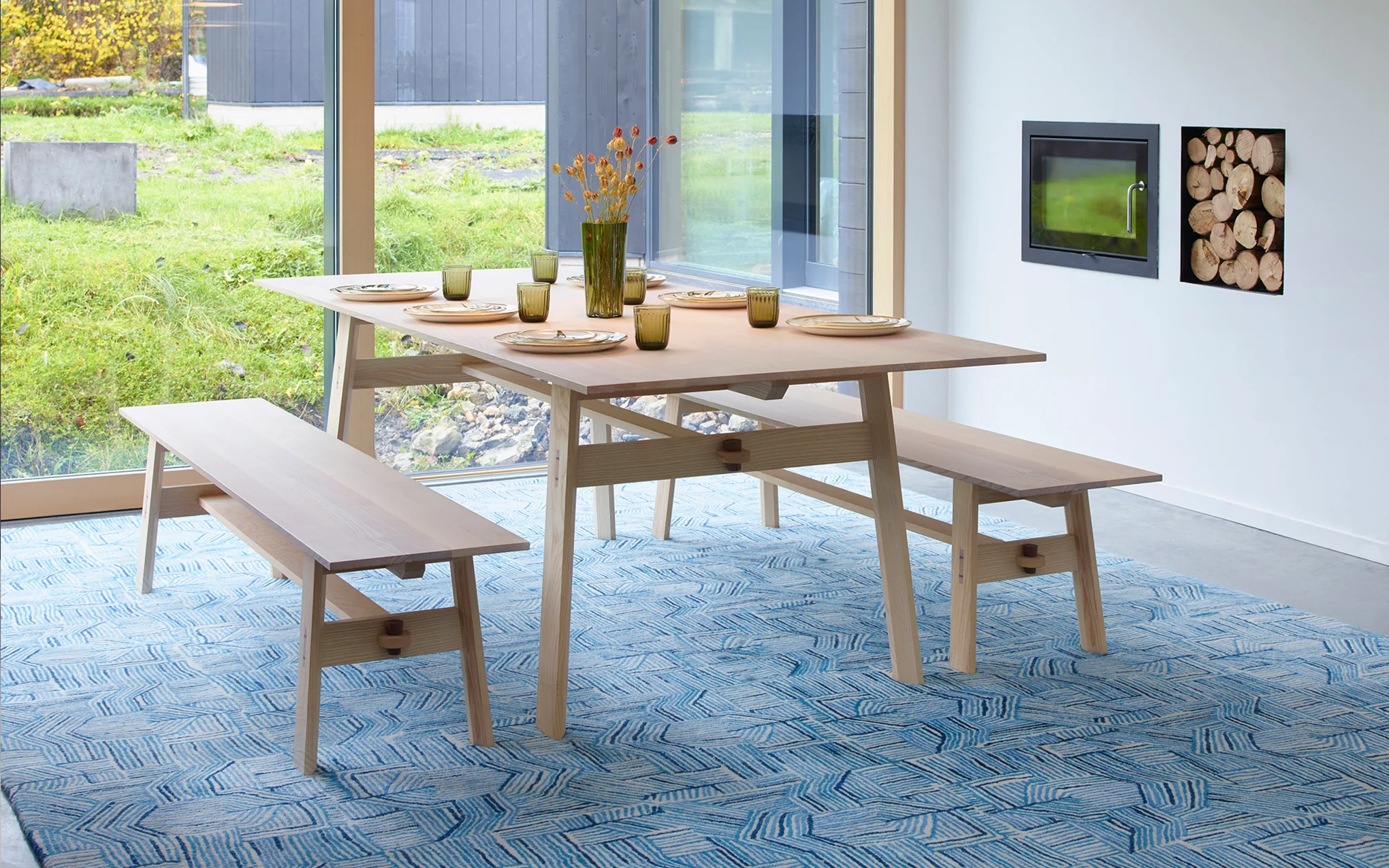 Blue Lines rug - Image 4
