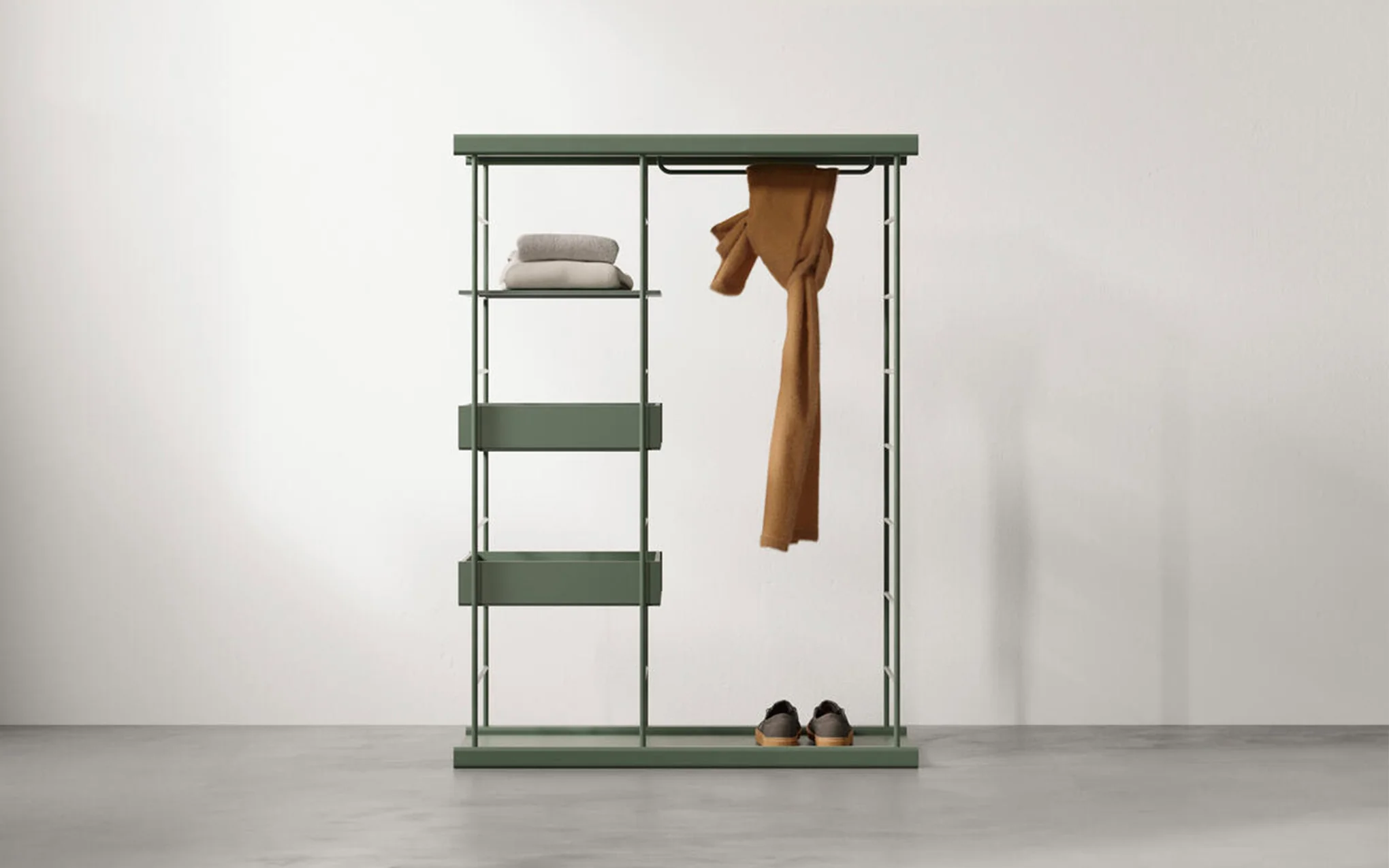 Bost open wardrobe - moss green - Image 2