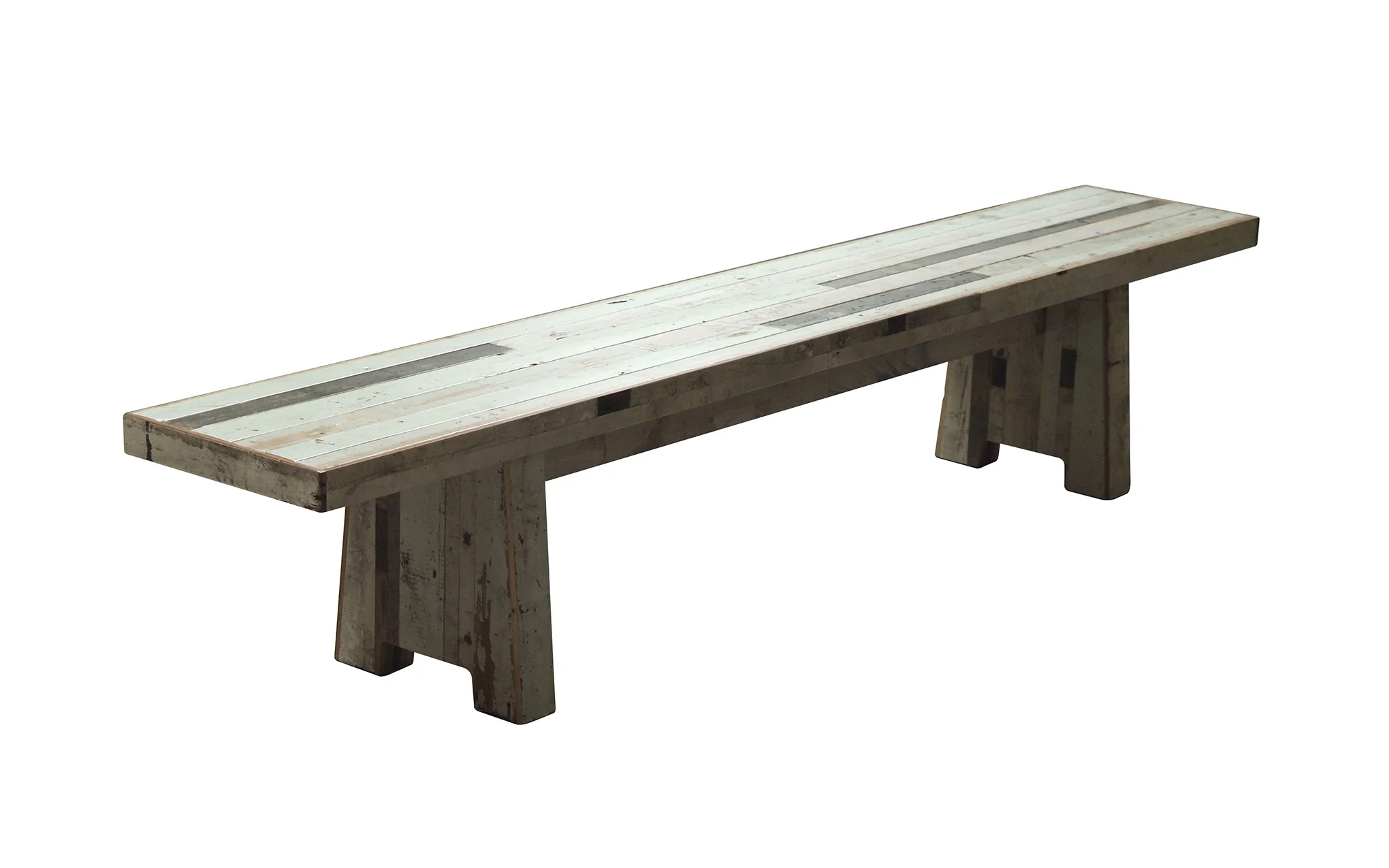 Canteen bench in scrapwood - Image 2