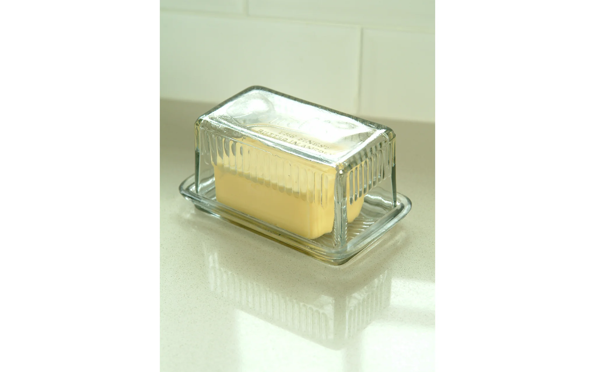 Classic Louella glass butter dish - Image 5