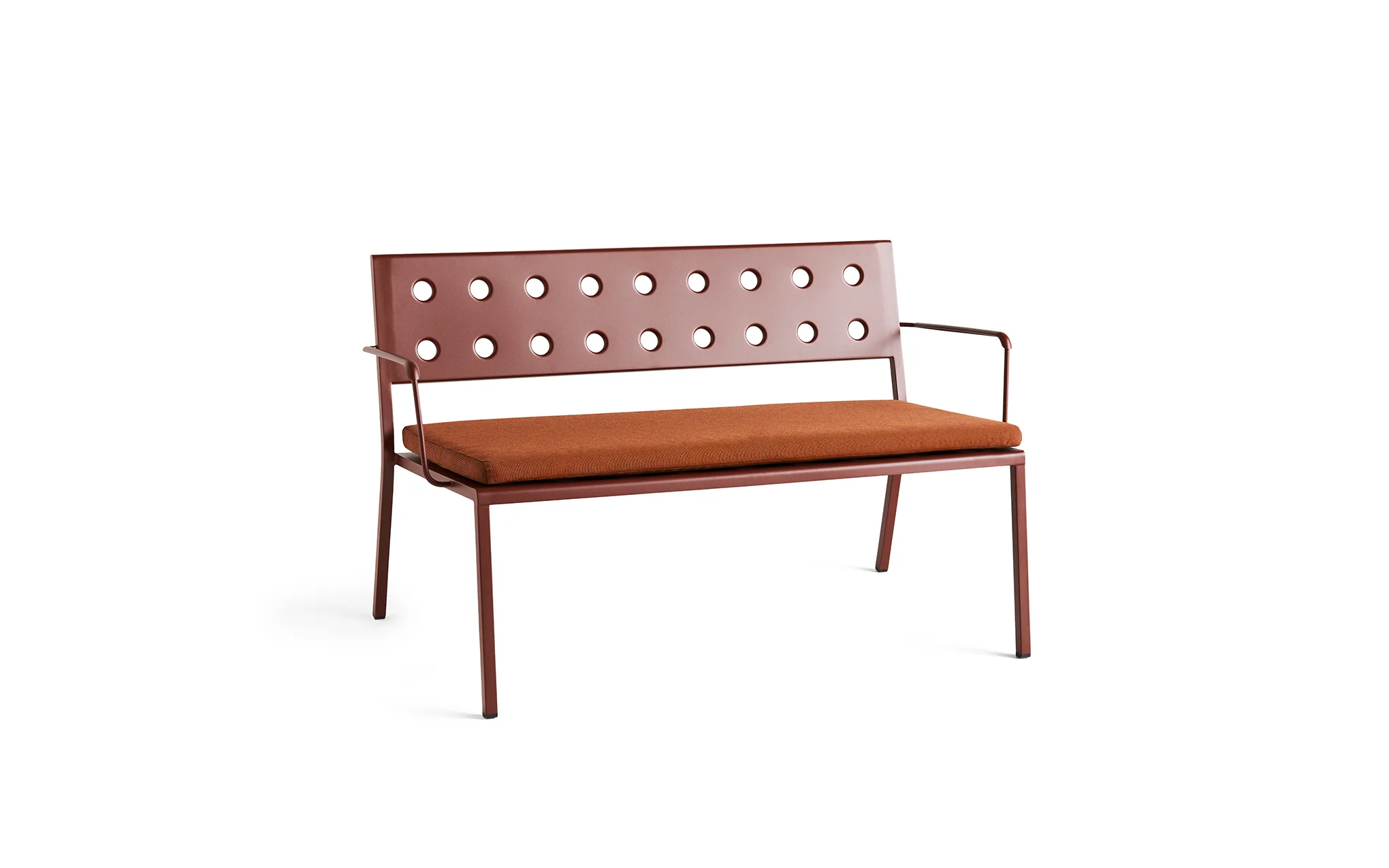 Clearance Balcony lounge bench cushions - red cayenne - Image 2