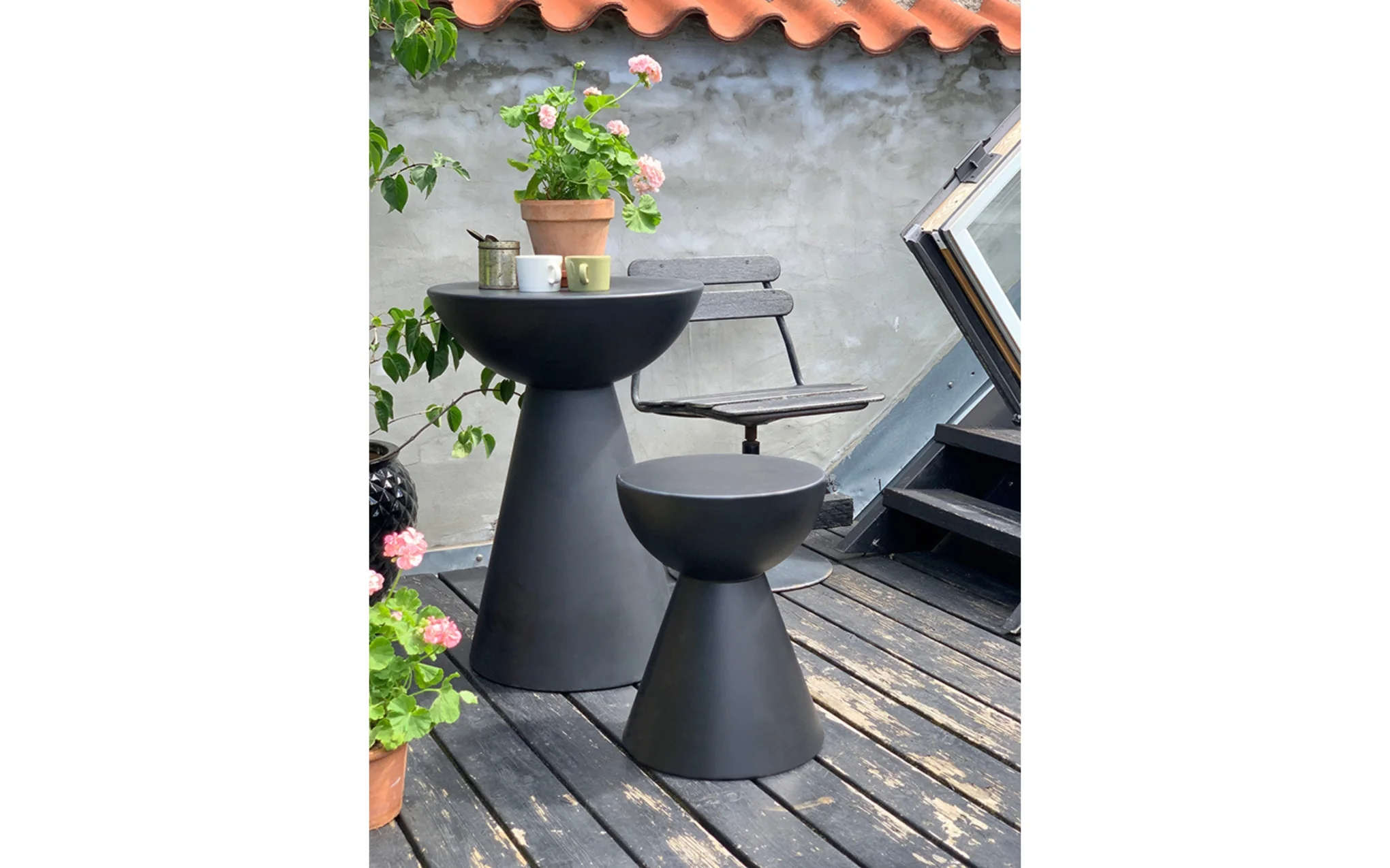 Clearance Moon stool - dark - Image 4