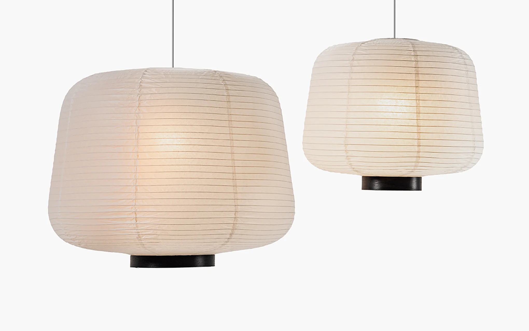 Clearance Soft paper lantern large - black - Image 3