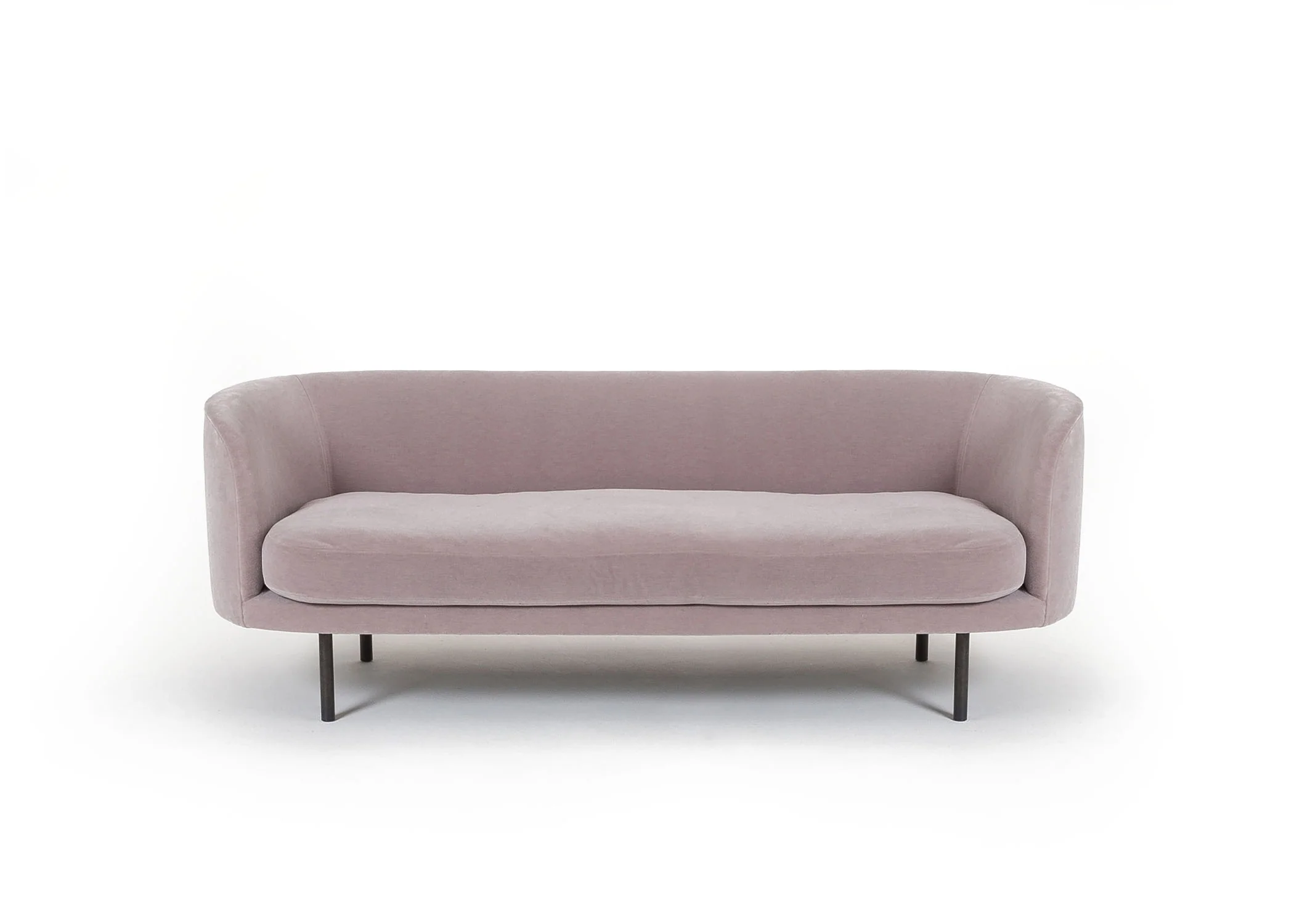 Continuous two seat sofa - bench cushion