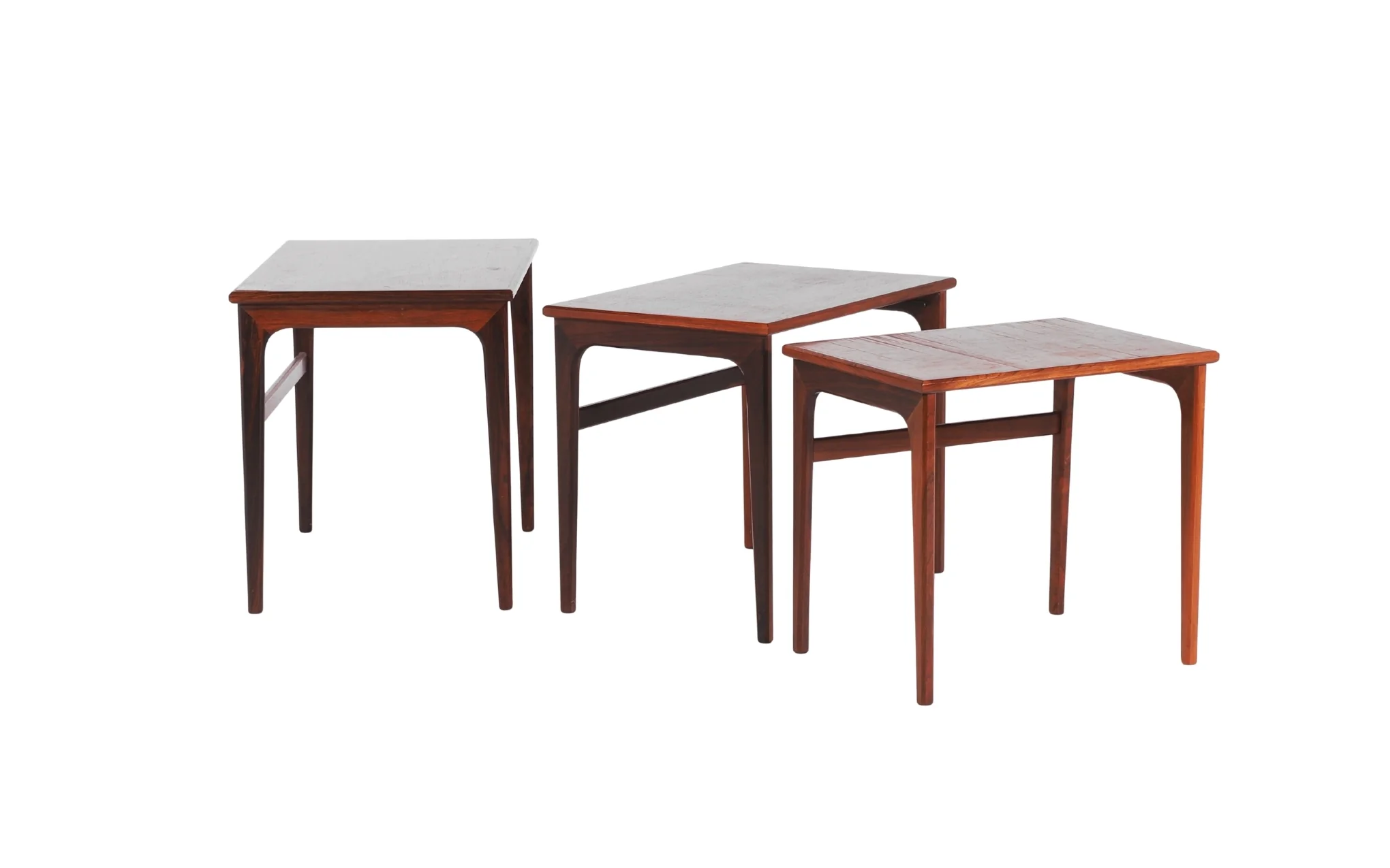 Danish rosewood nesting tables - set of 3