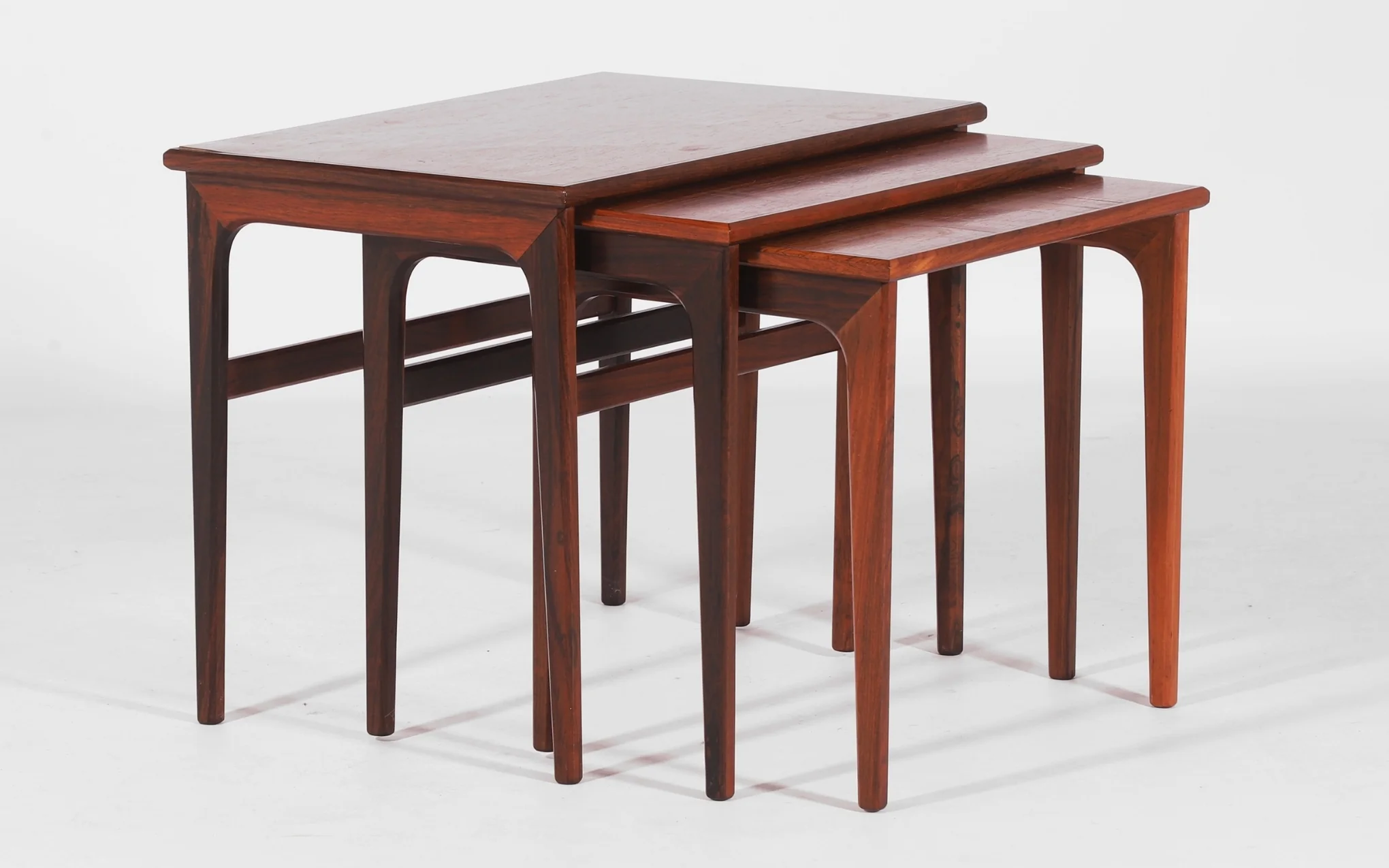 Danish rosewood nesting tables - set of 3 - Image 2