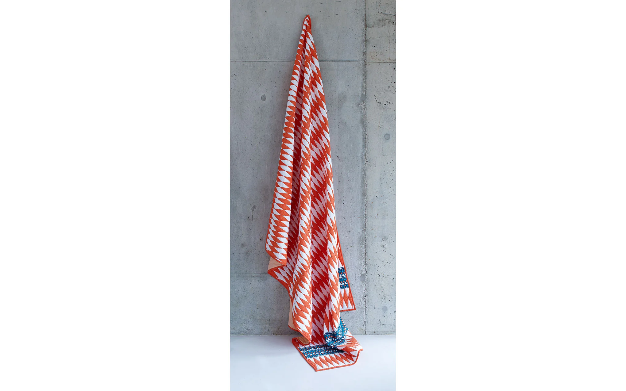 Aravalli Quilt - Red Orange Diamond - Image 2