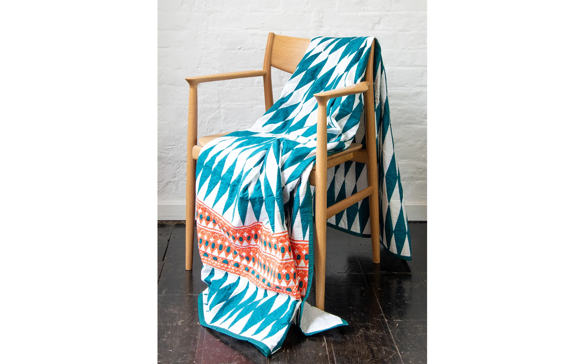 Aravalli Throw - Midnight Blue Diamond - Image 2