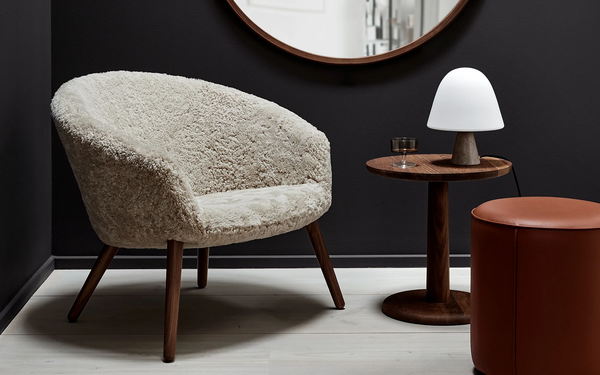 Ditzel lounge chair - sheepskin - Image 6