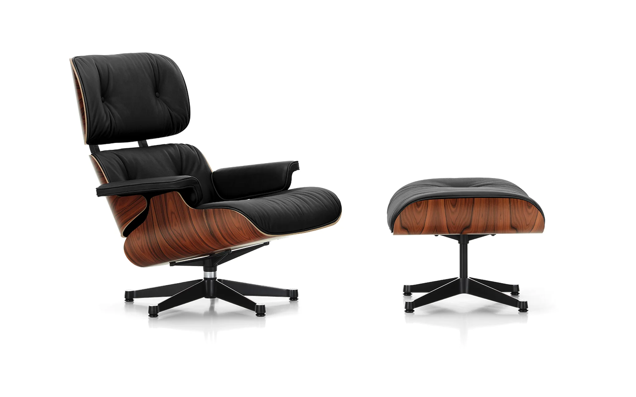 Eames lounge chair & ottoman - Image 4