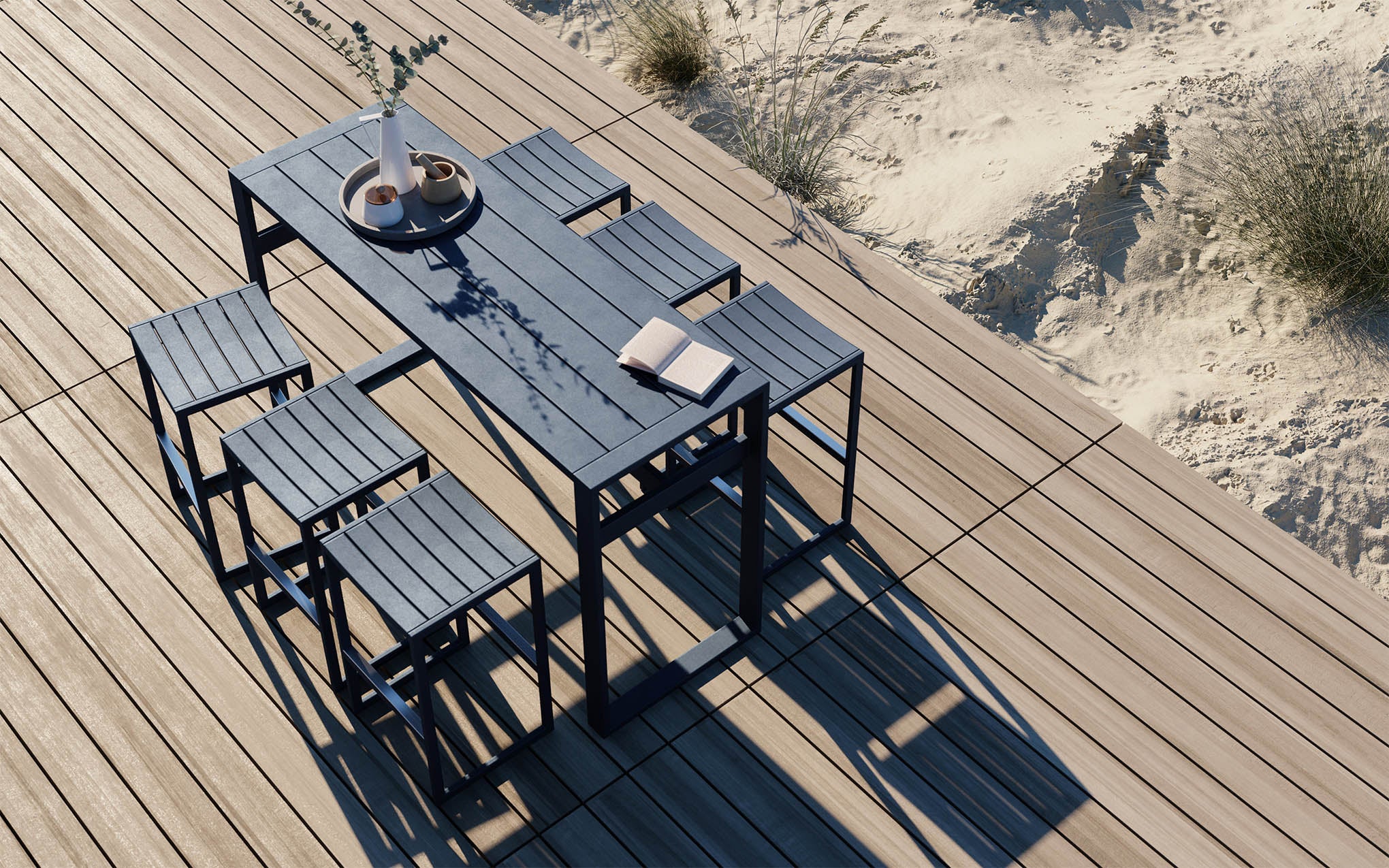 Eos outdoor backless bar stool - Image 5
