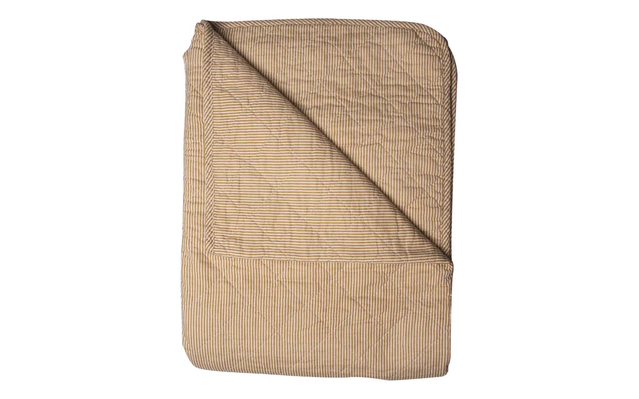Ethnic quilt - stripe mustard