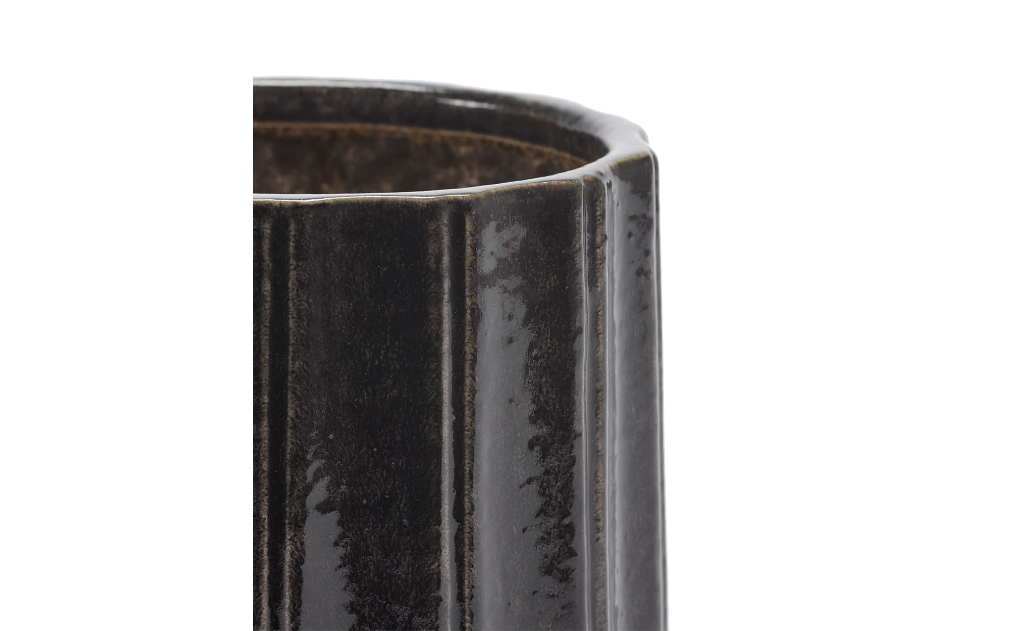 Flower pot - brown - Image 3
