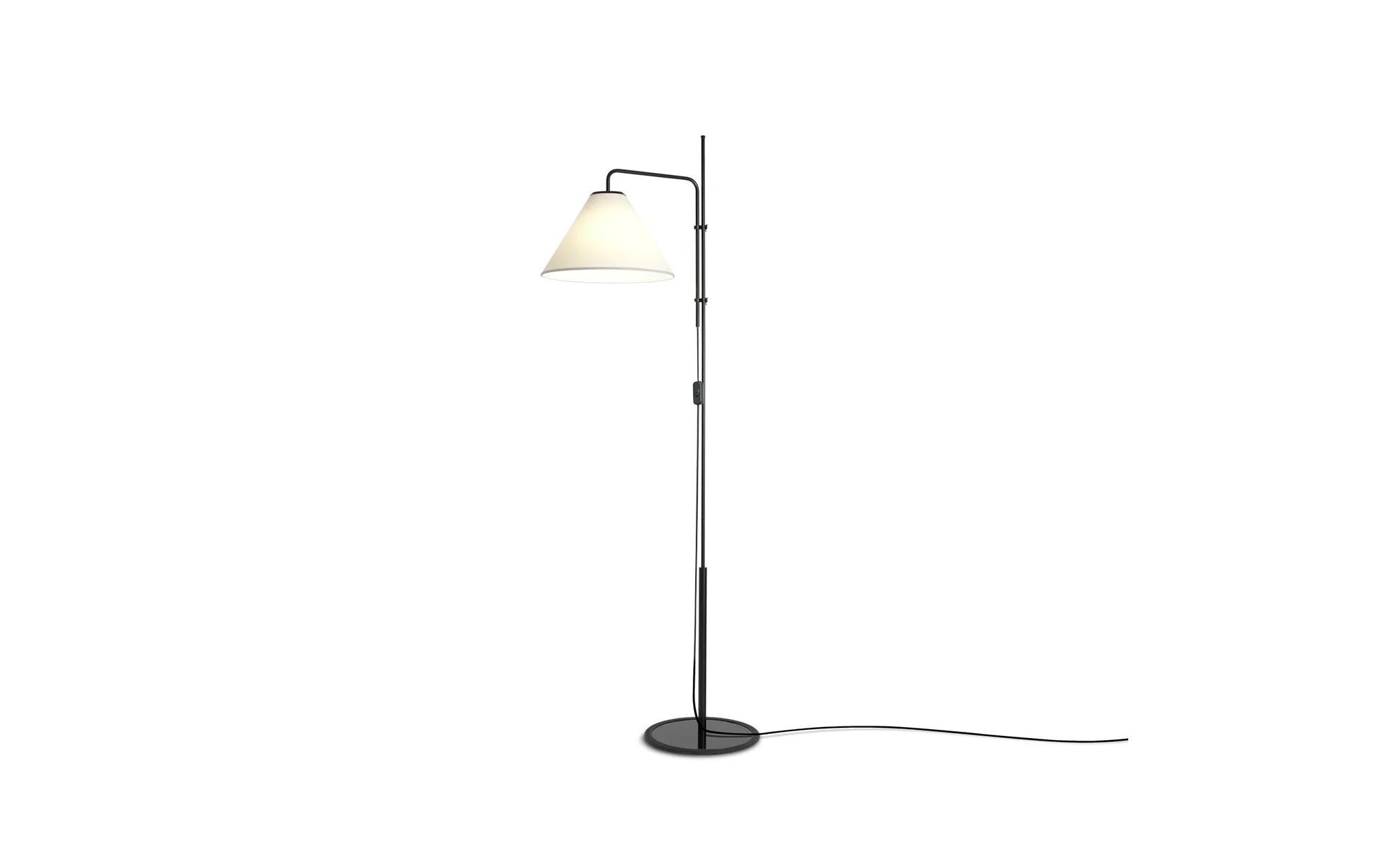 FuniculĂ floor lamp - fabric shade - Image 3
