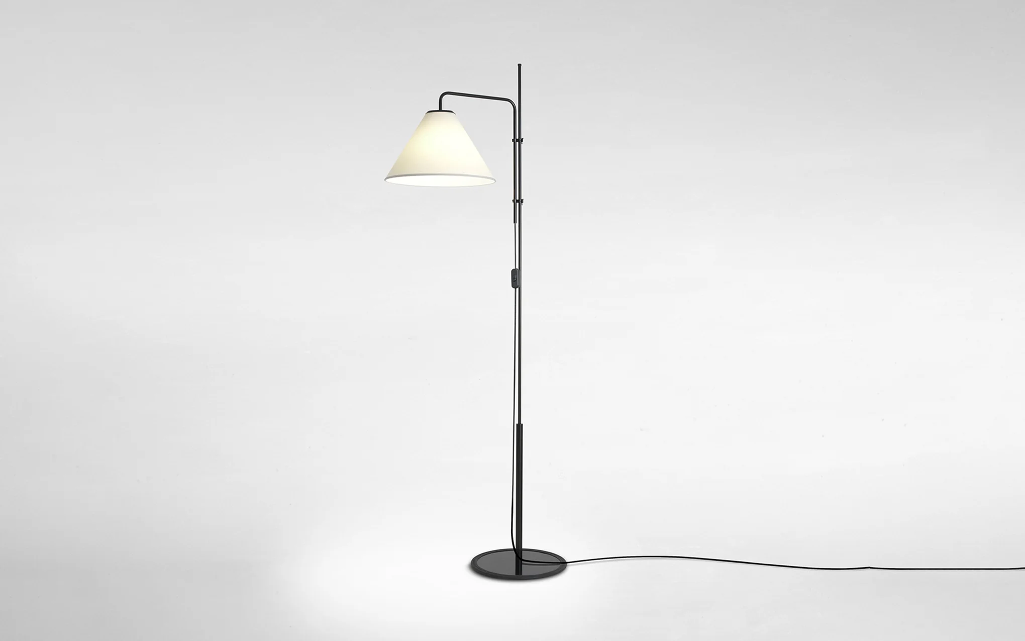 FuniculĂ floor lamp - fabric shade - Image 4