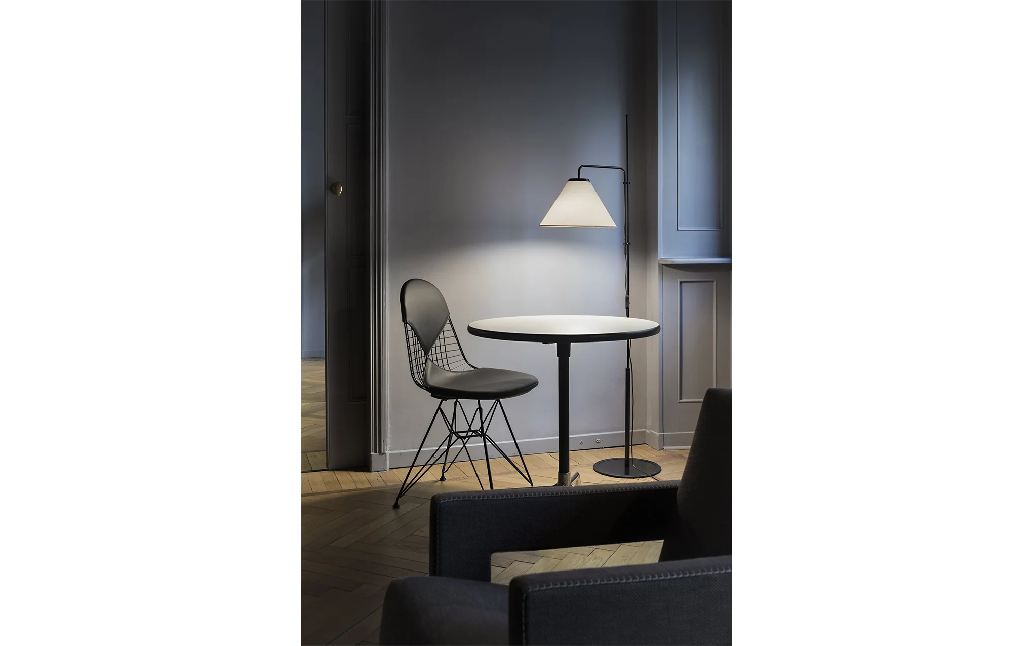FuniculĂ floor lamp - fabric shade - Image 5