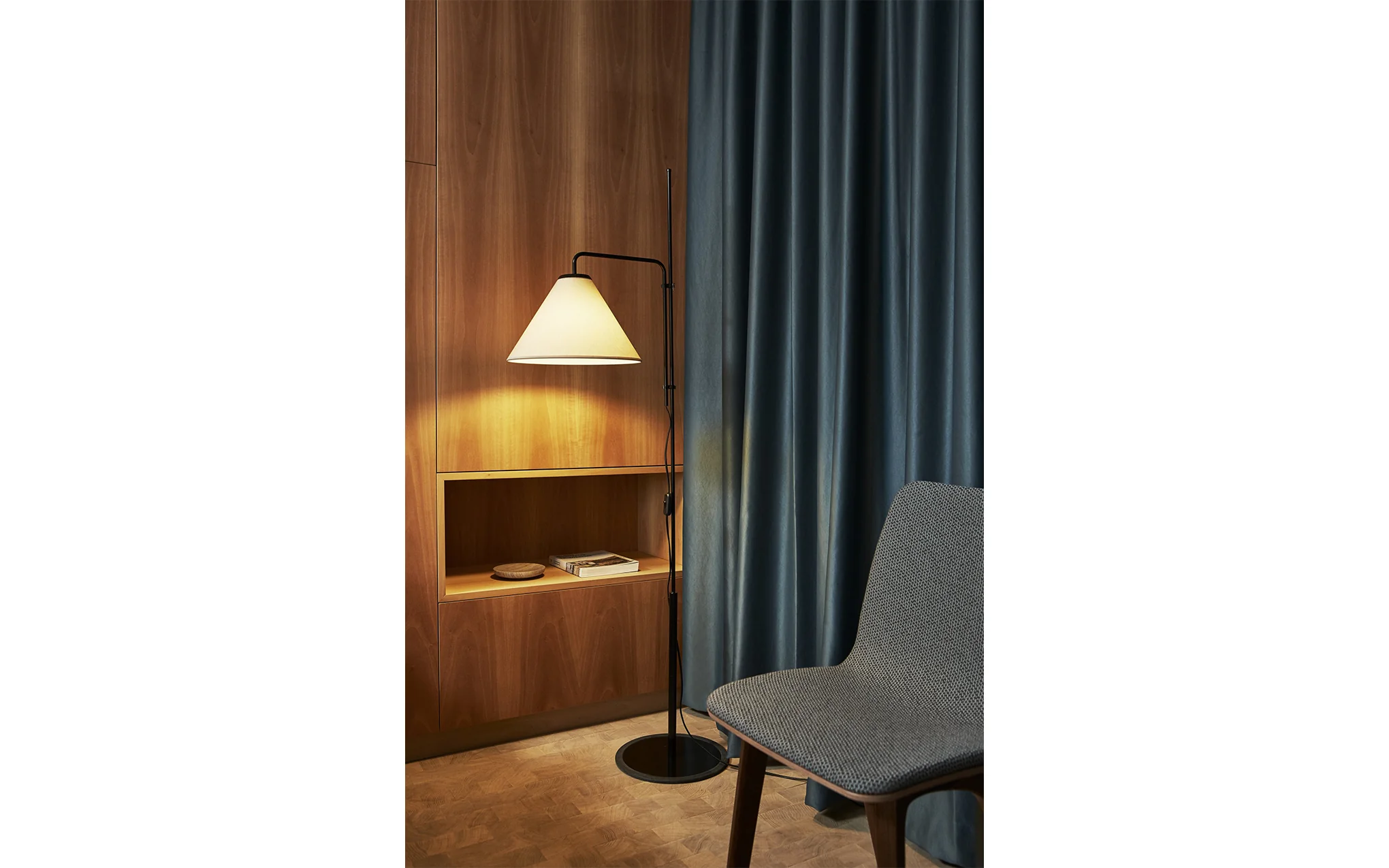 FuniculĂ floor lamp - fabric shade - Image 6