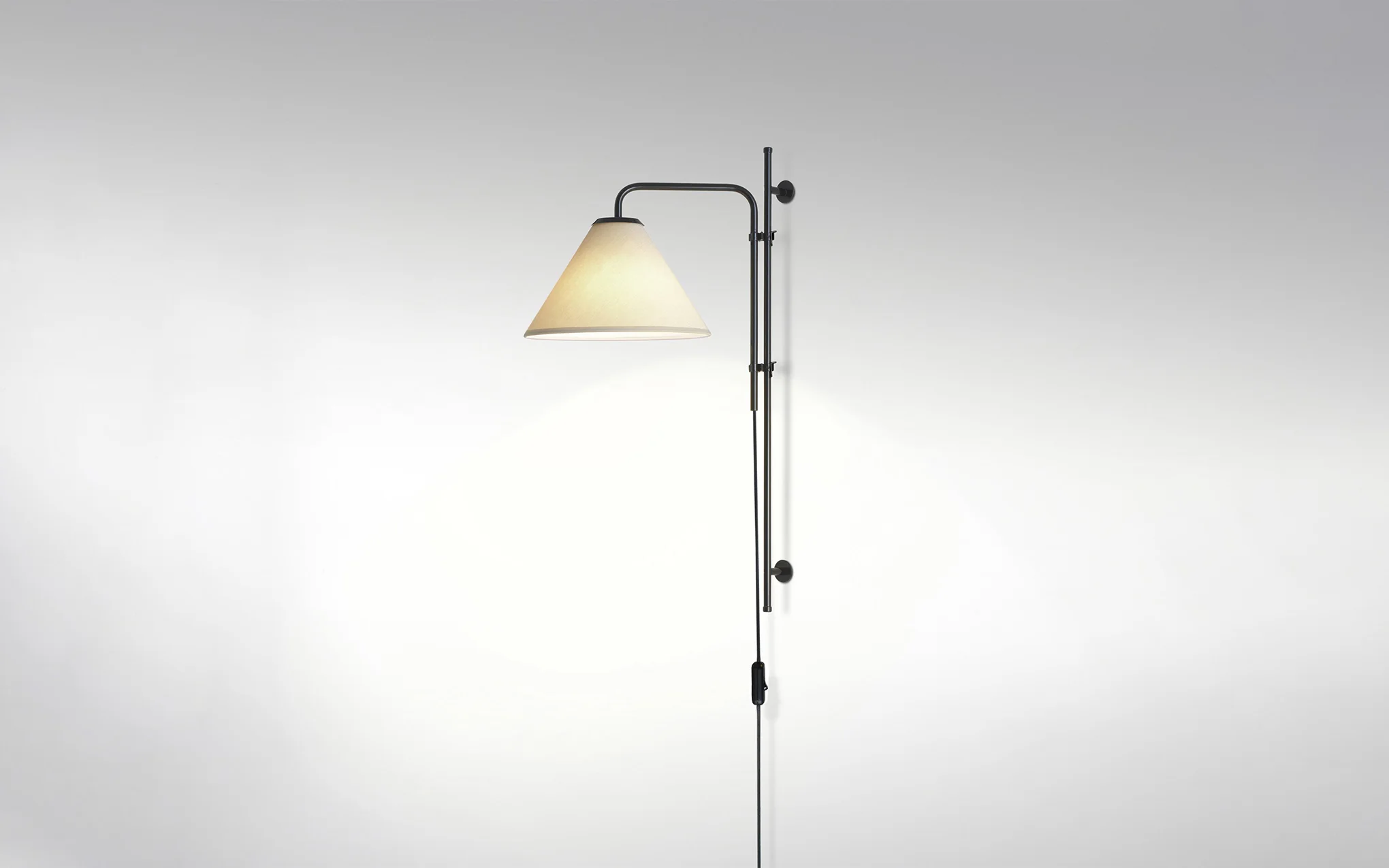 FuniculĂ wall lamp - fabric shade - Image 2