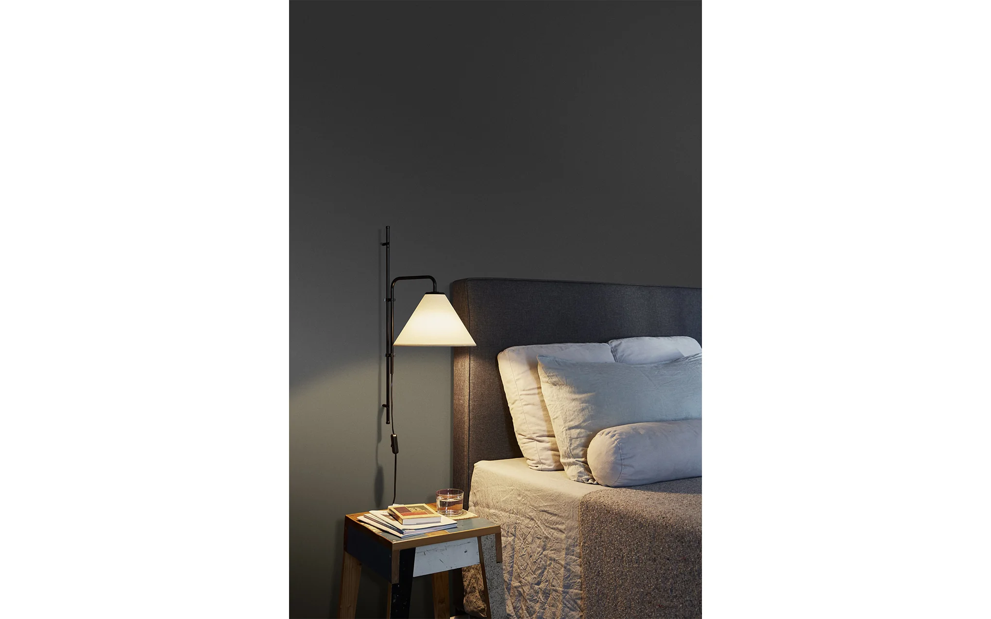 FuniculĂ wall lamp - fabric shade - Image 5