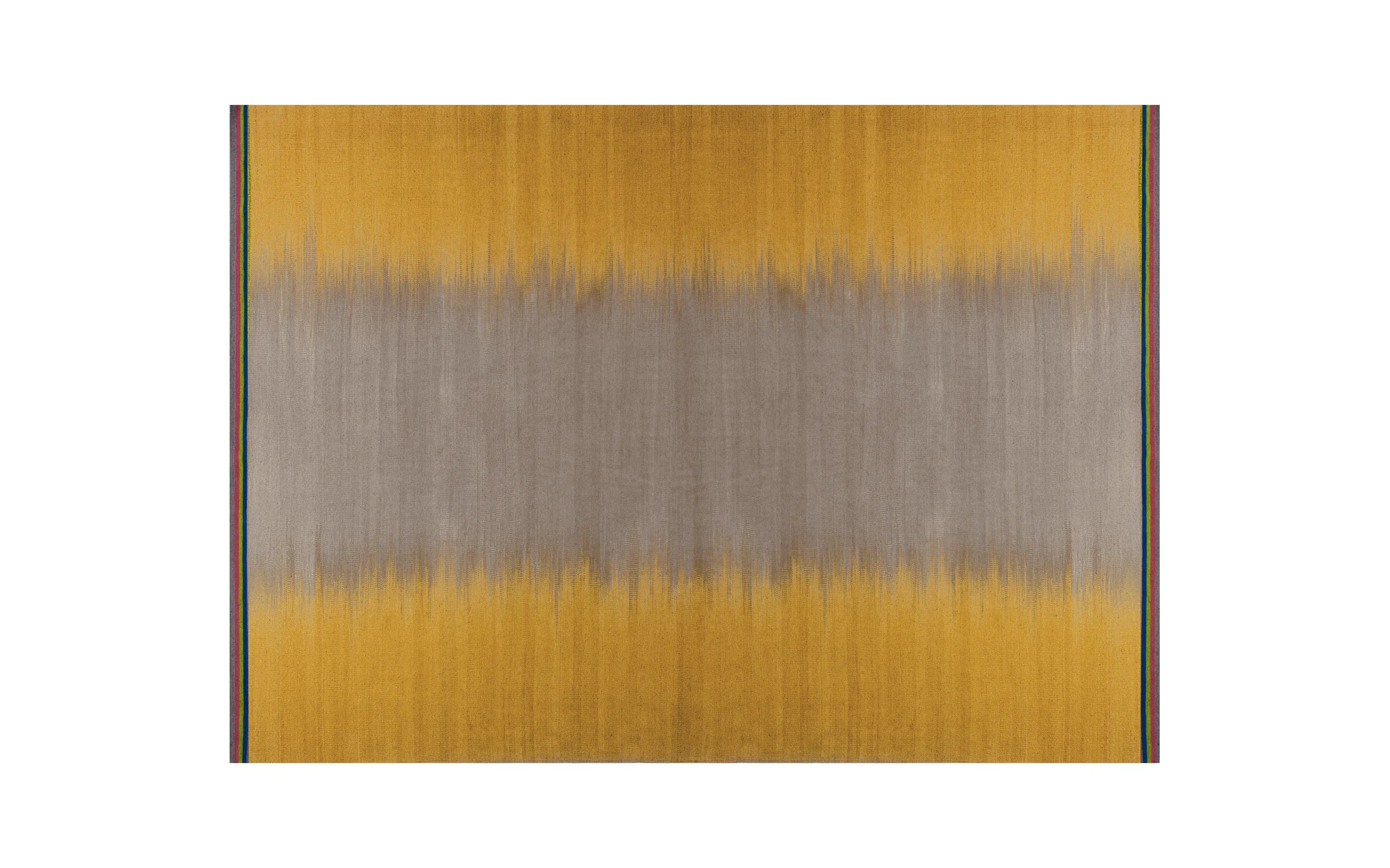 Grey Ochre flatweave rug