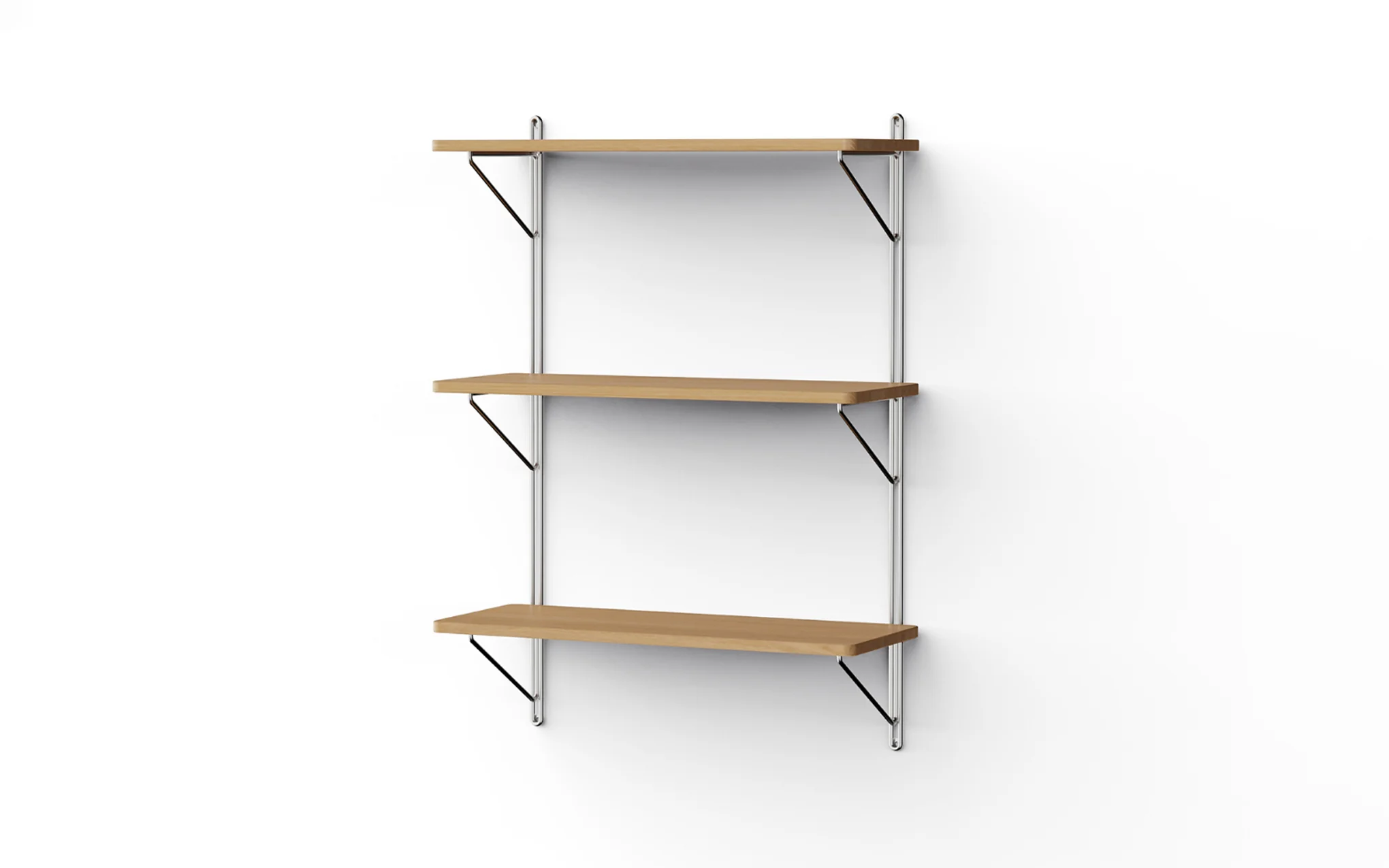 Inline wall shelving