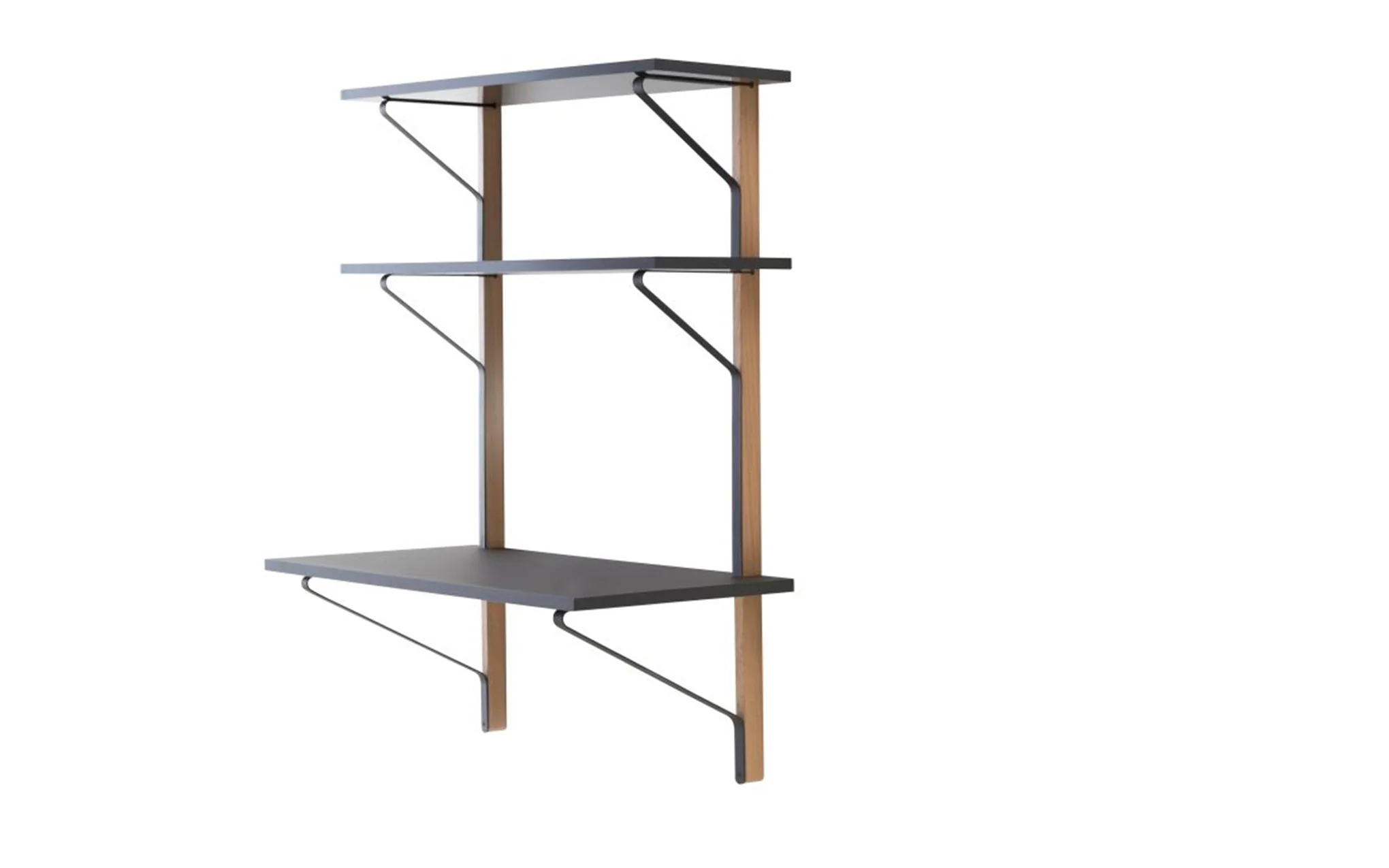 Kaari wall shelf with desk - Image 2