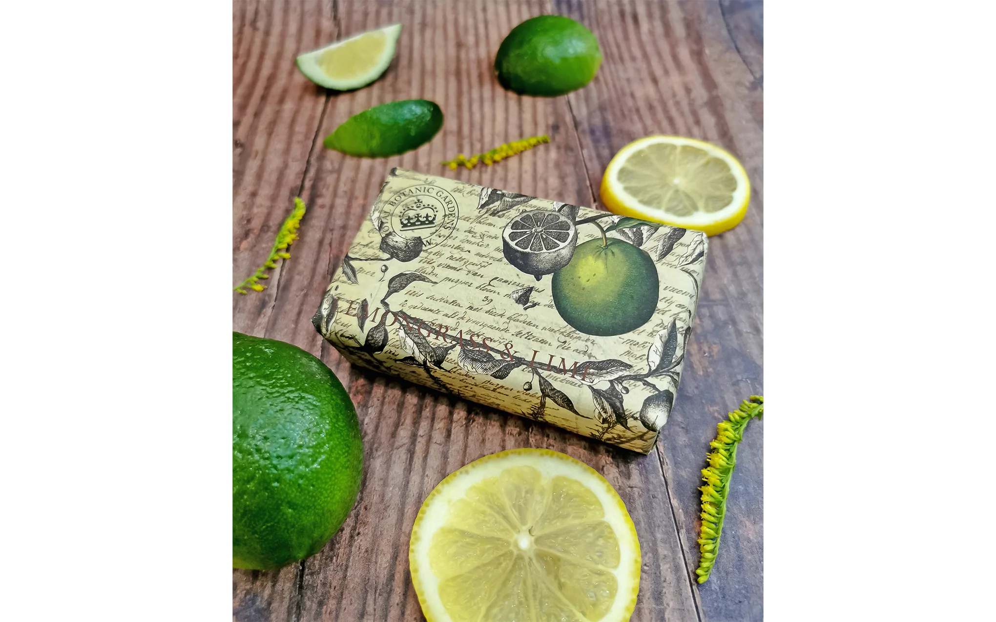 Kew Garden soap bar - lemongrass & lime - Image 5