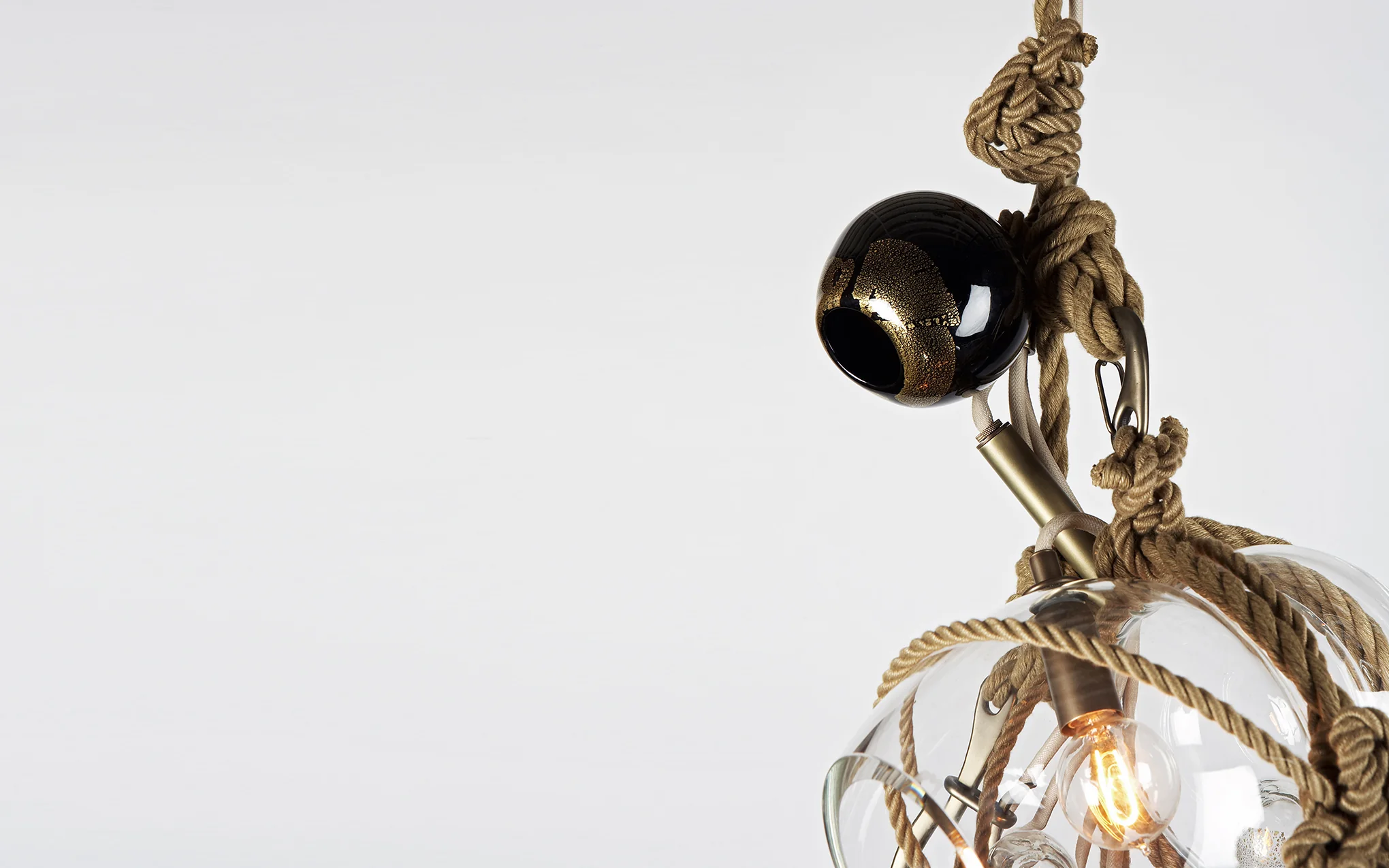 Knotty Bubbles chandelier - 3 Large, 2 Small Bubbles, 5 Barnacles - Image 2