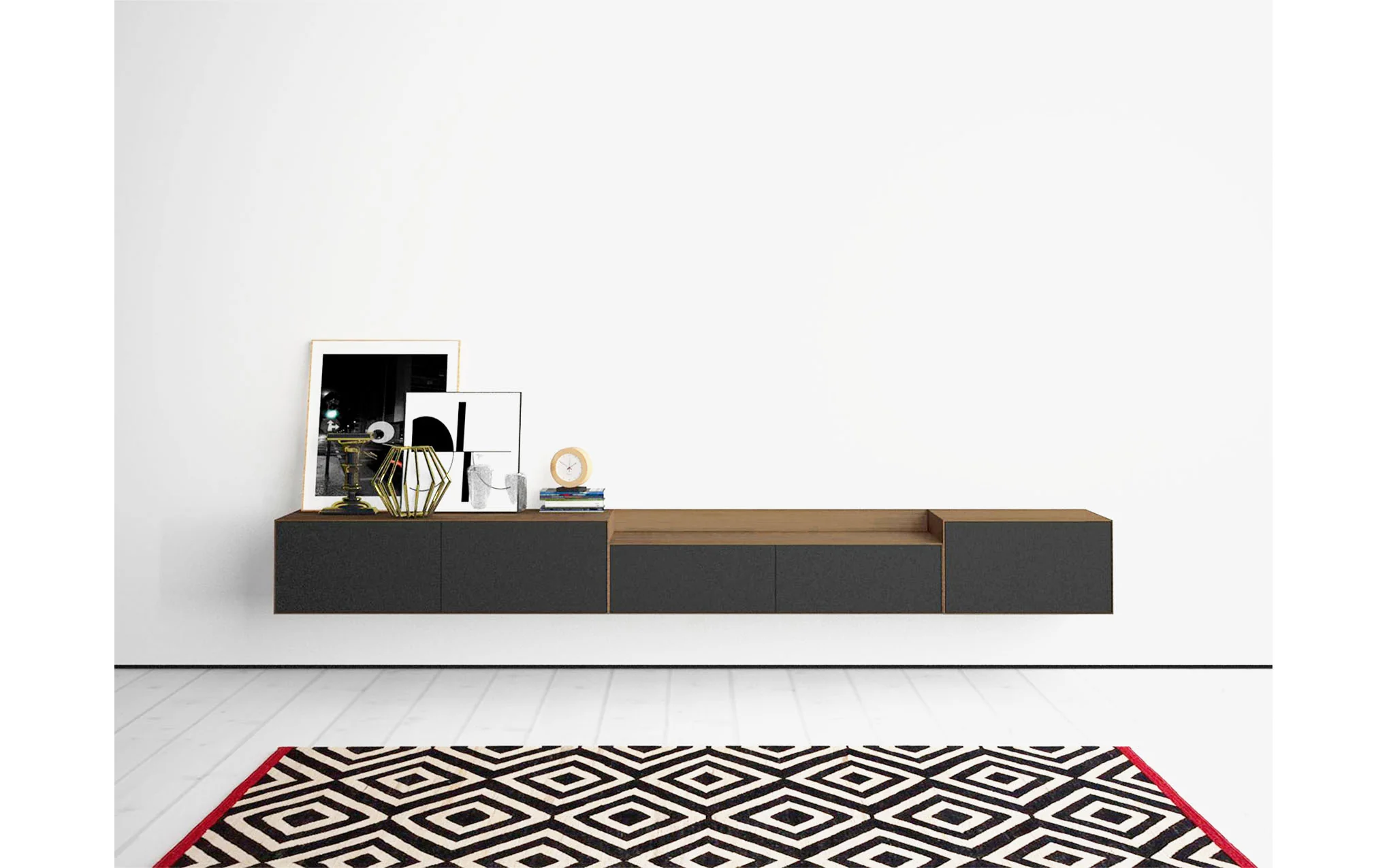 Lauki walnut wall-mounted unit - Image 3