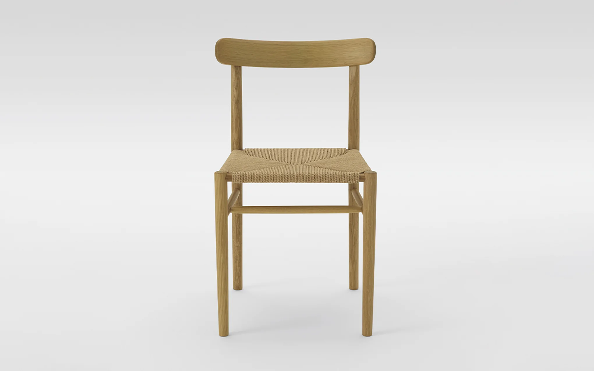 Lightwood chair - paper cord seat - Image 2