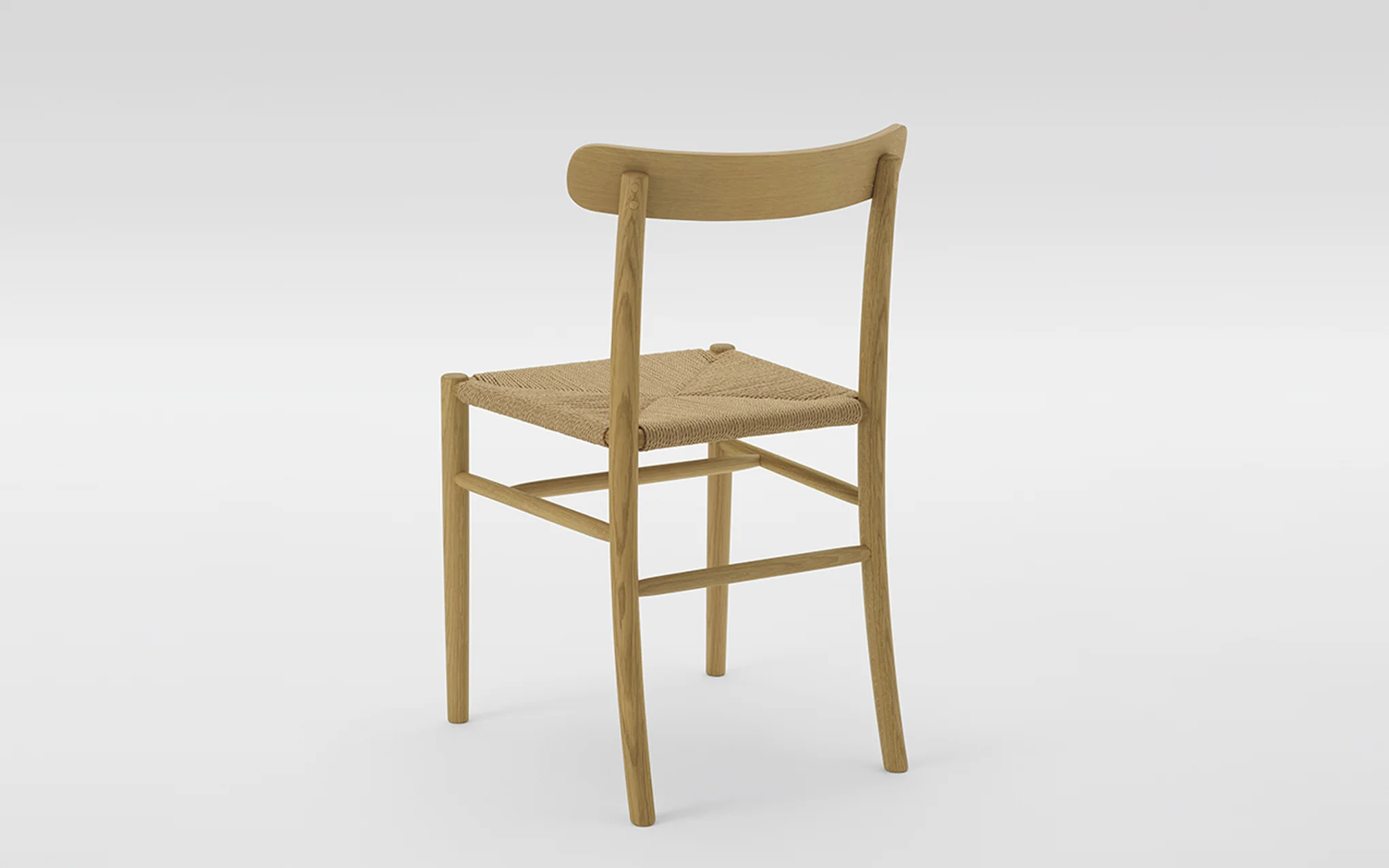 Lightwood chair - paper cord seat - Image 3