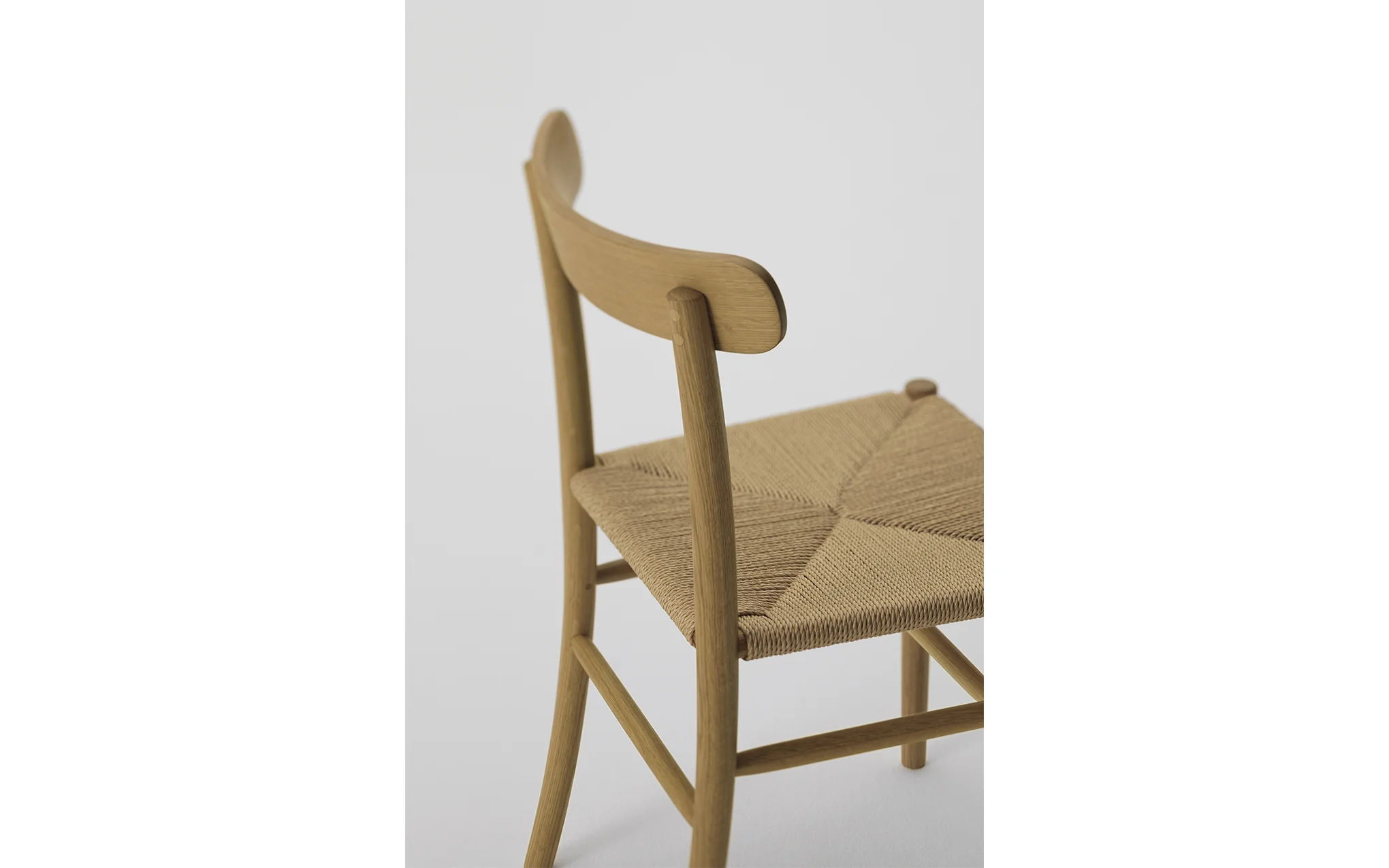 Lightwood chair - paper cord seat - Image 4