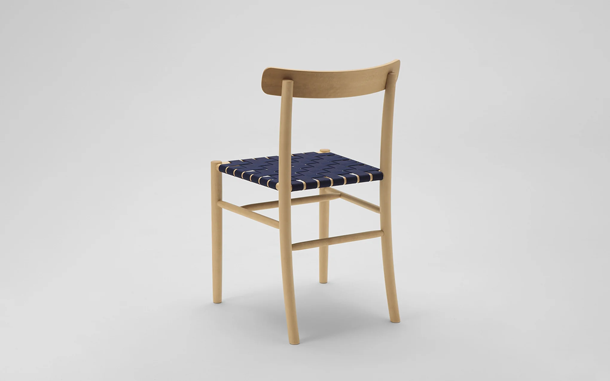 Lightwood chair - webbed seat - Image 4