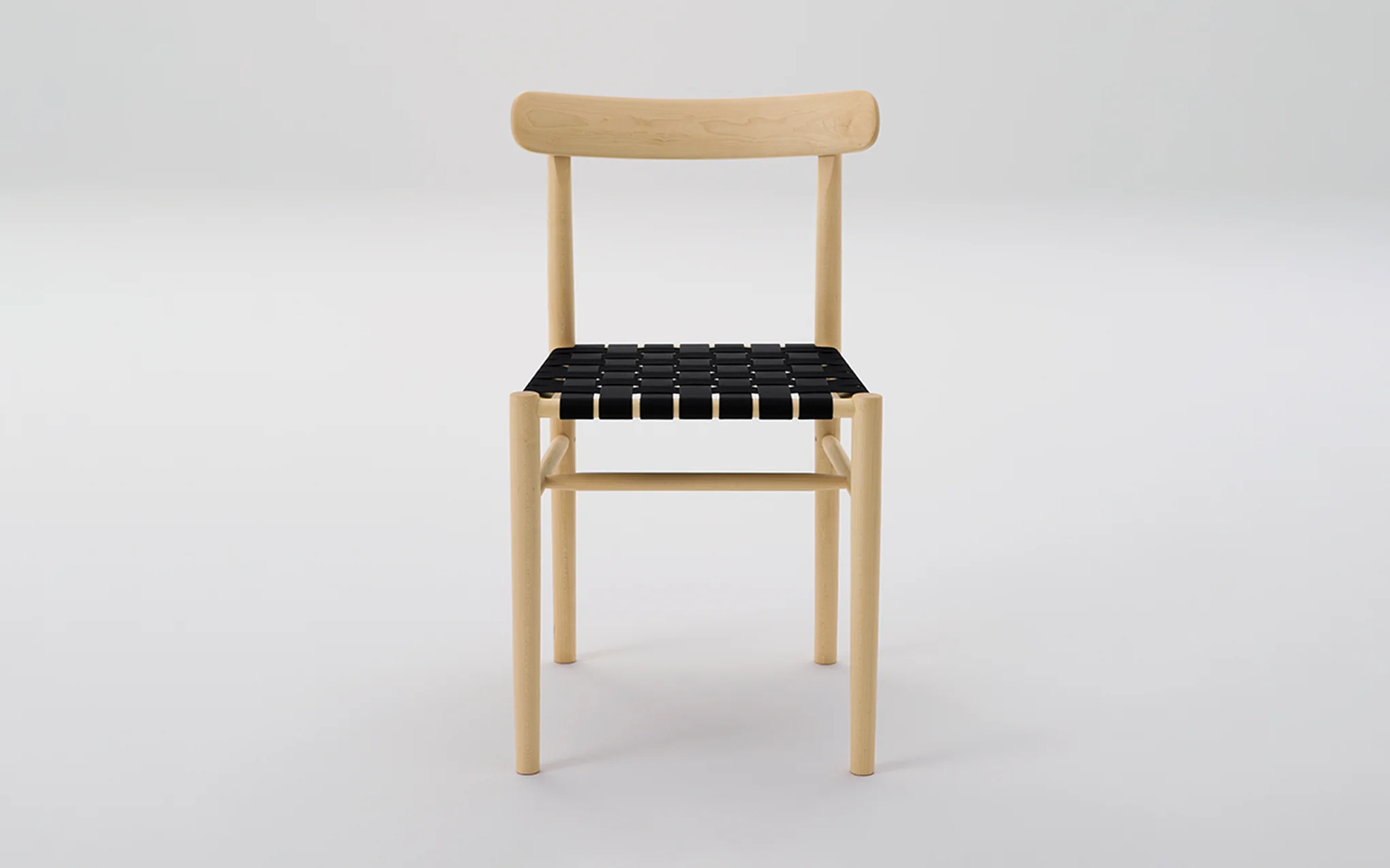 Lightwood chair - webbed seat - Image 5