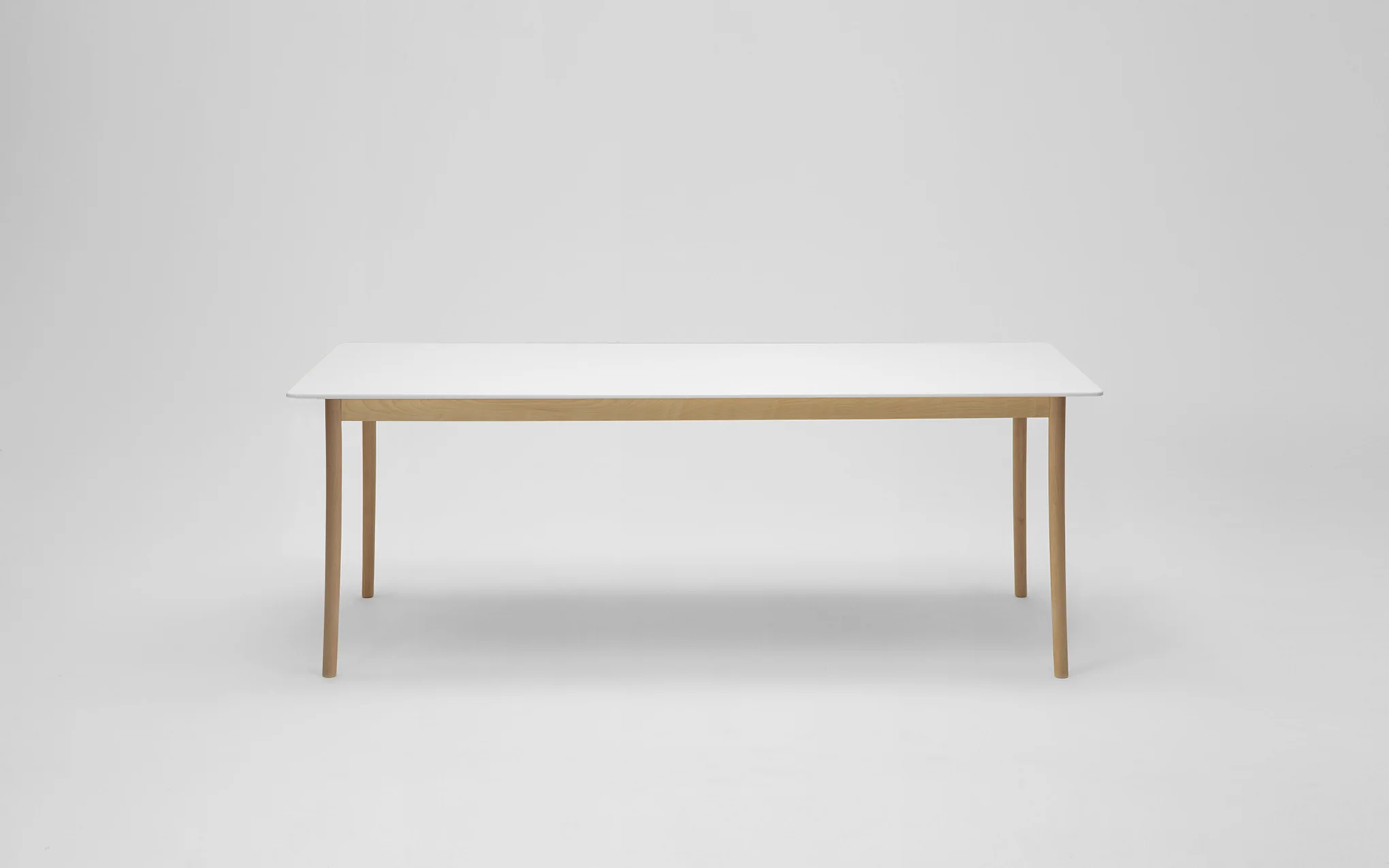 Lightwood dining table - corian top - Image 8