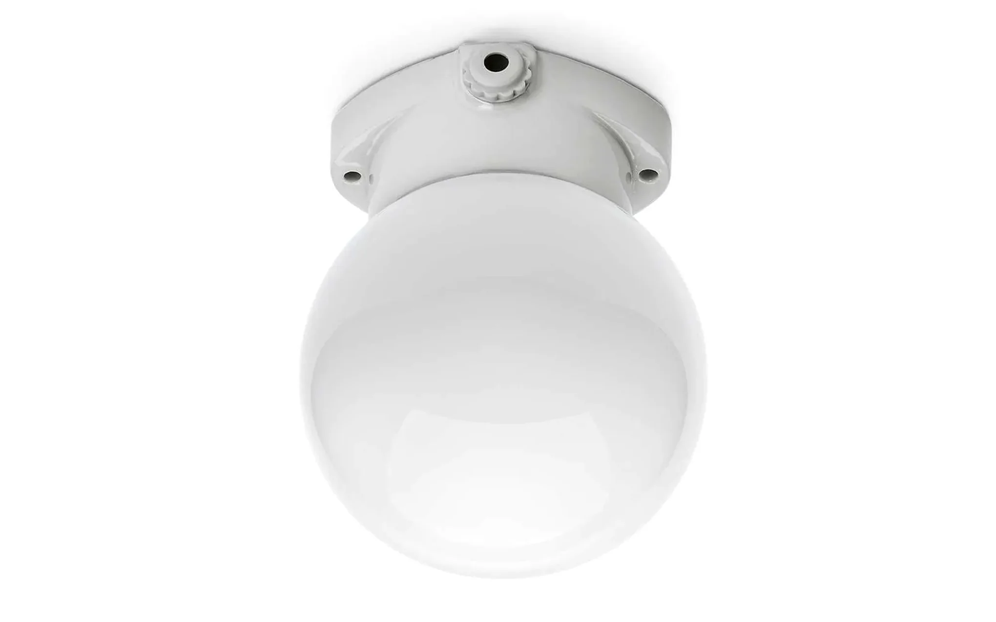Lisilux ceiling lamp with opal glass globe - Image 3