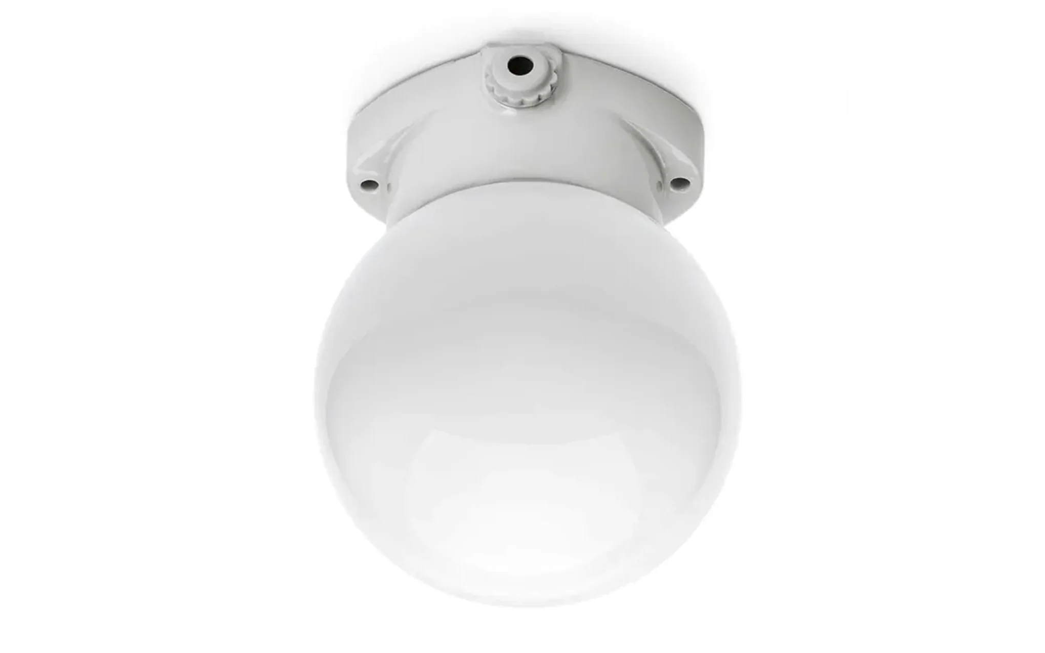 Lisilux ceiling lamp with opal glass globe - Image 4