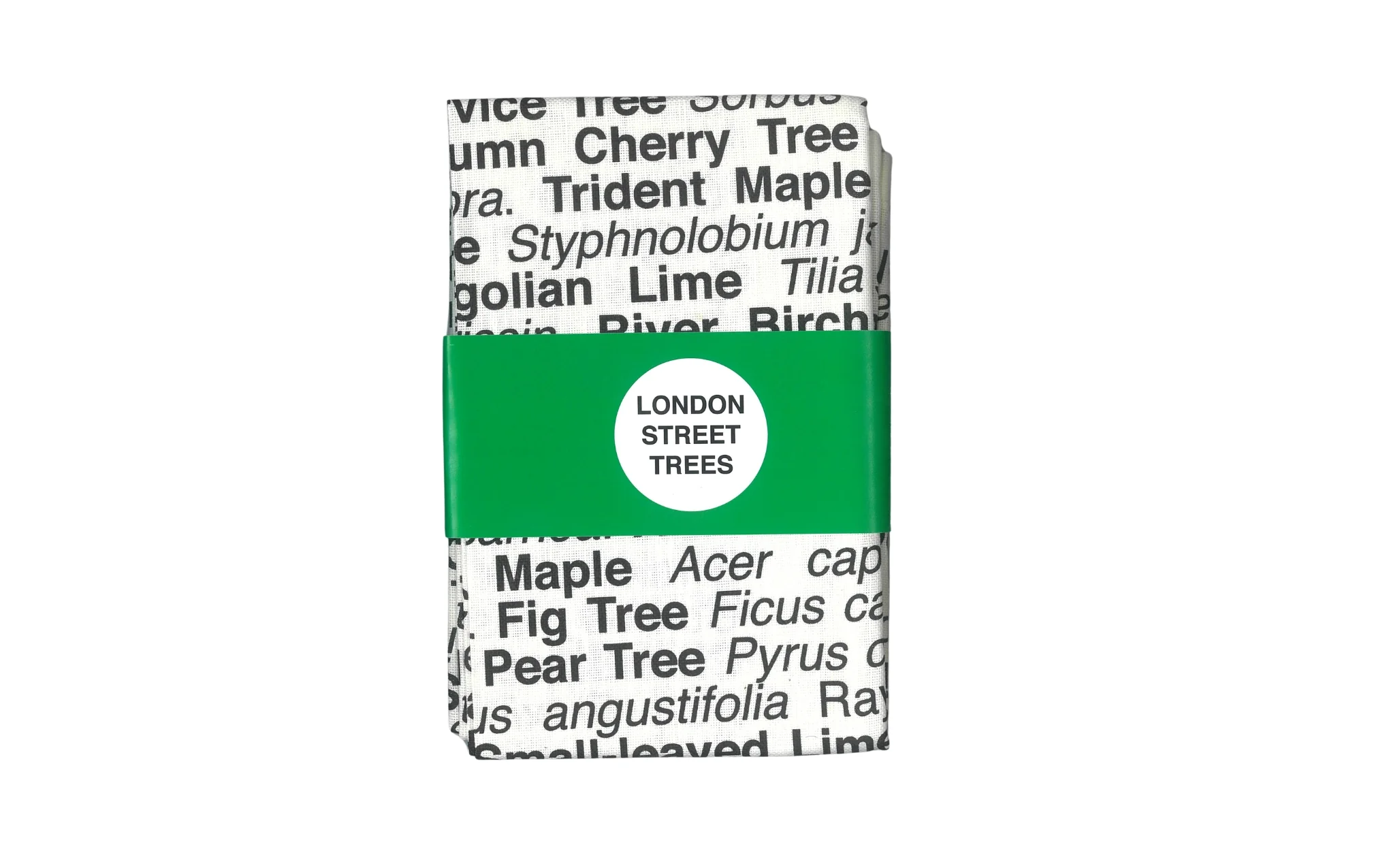 London Trees tea towel - black - Image 3
