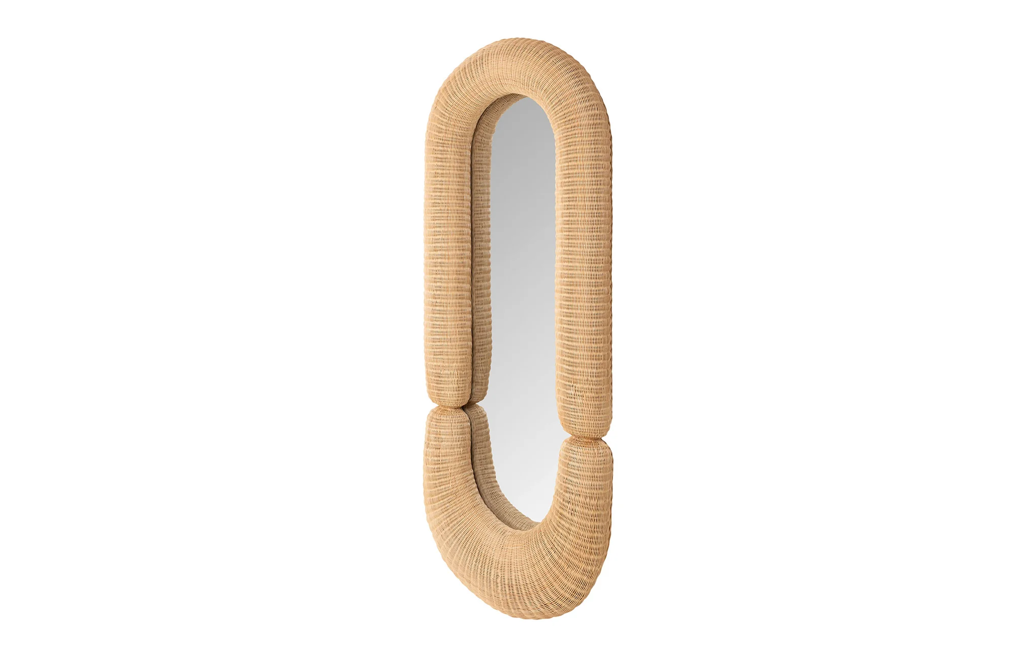 Loop rattan mirror - large - Image 2