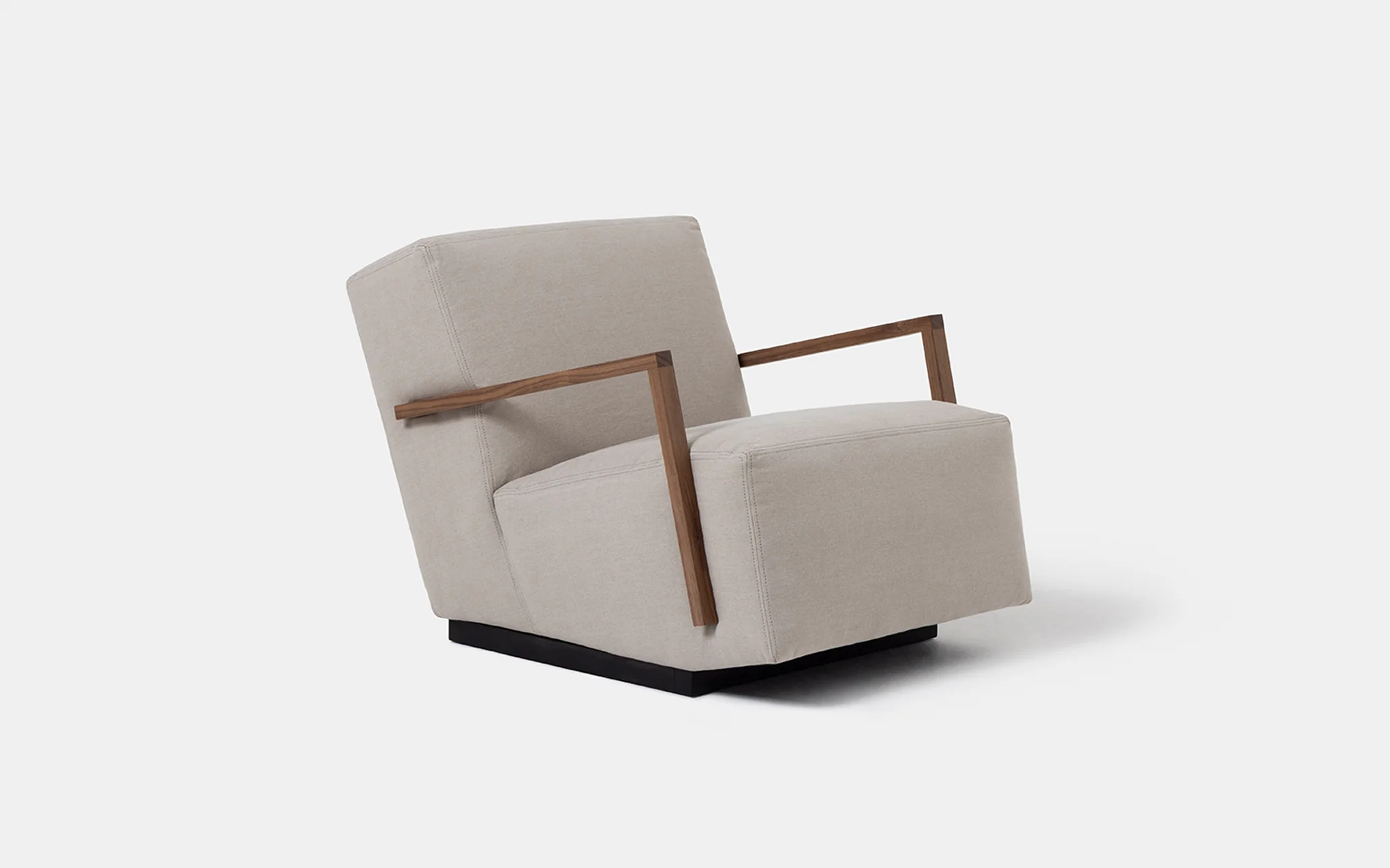 Marcel armchair - walnut arms - Image 2