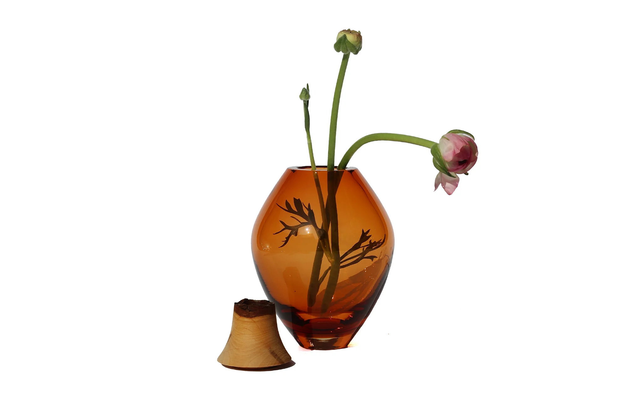 Matisse 3 stacking vessel - peach & acacia - Image 2